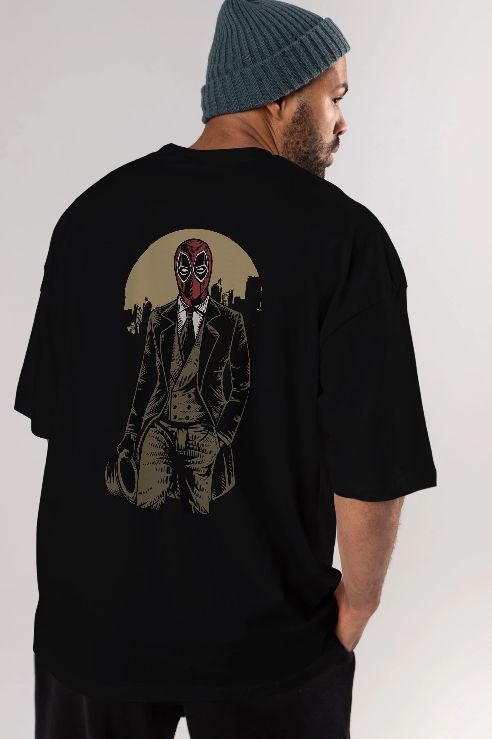 Classic Mercenary Arka Baskılı Oversize t-shirt Erkek Kadın Unisex %100 Pamuk