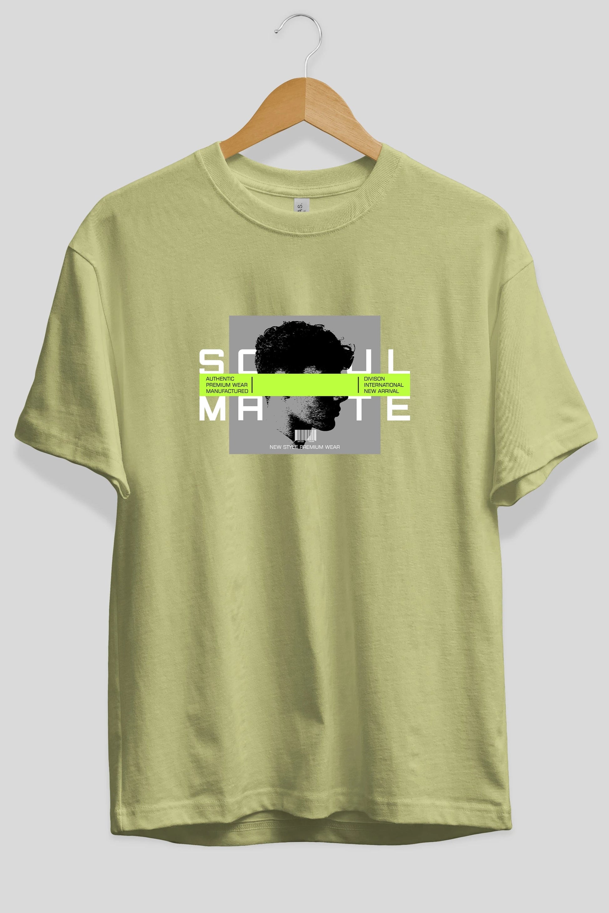 Soul Mate Ön Baskılı Oversize t-shirt Erkek Kadın Unisex