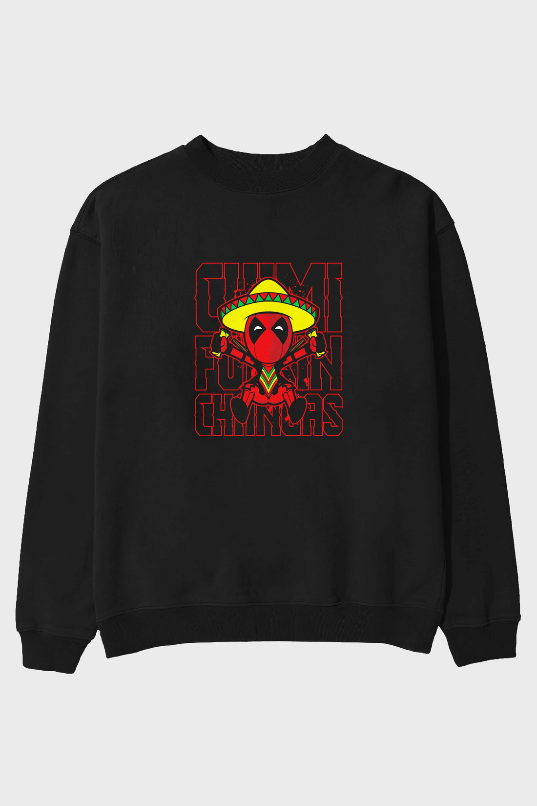 Deadpool (14) Ön Baskılı Oversize Sweatshirt Erkek Kadın Unisex