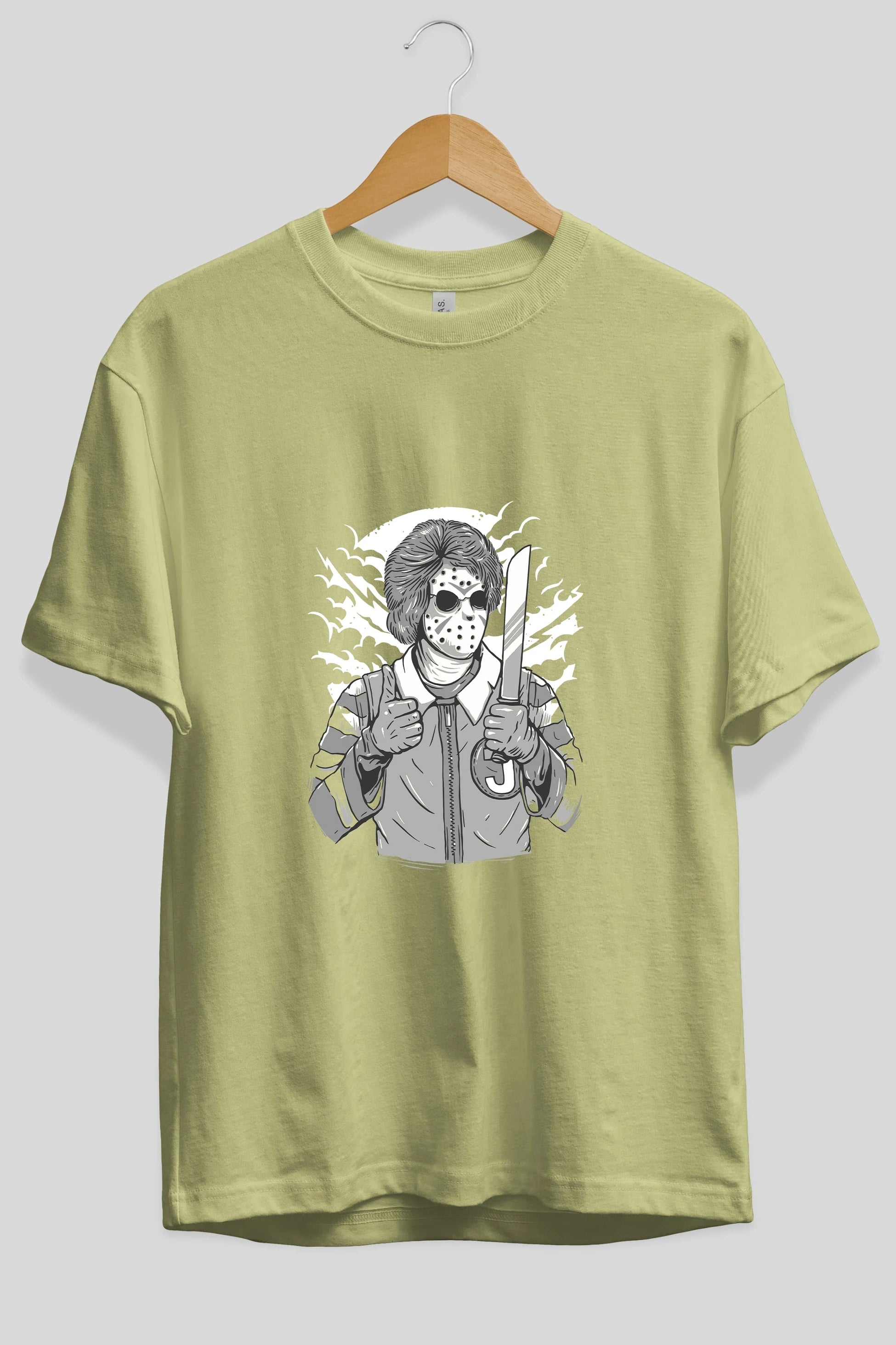 Clown Killer Ön Baskılı Oversize t-shirt Erkek Kadın Unisex %100 Pamuk tişort