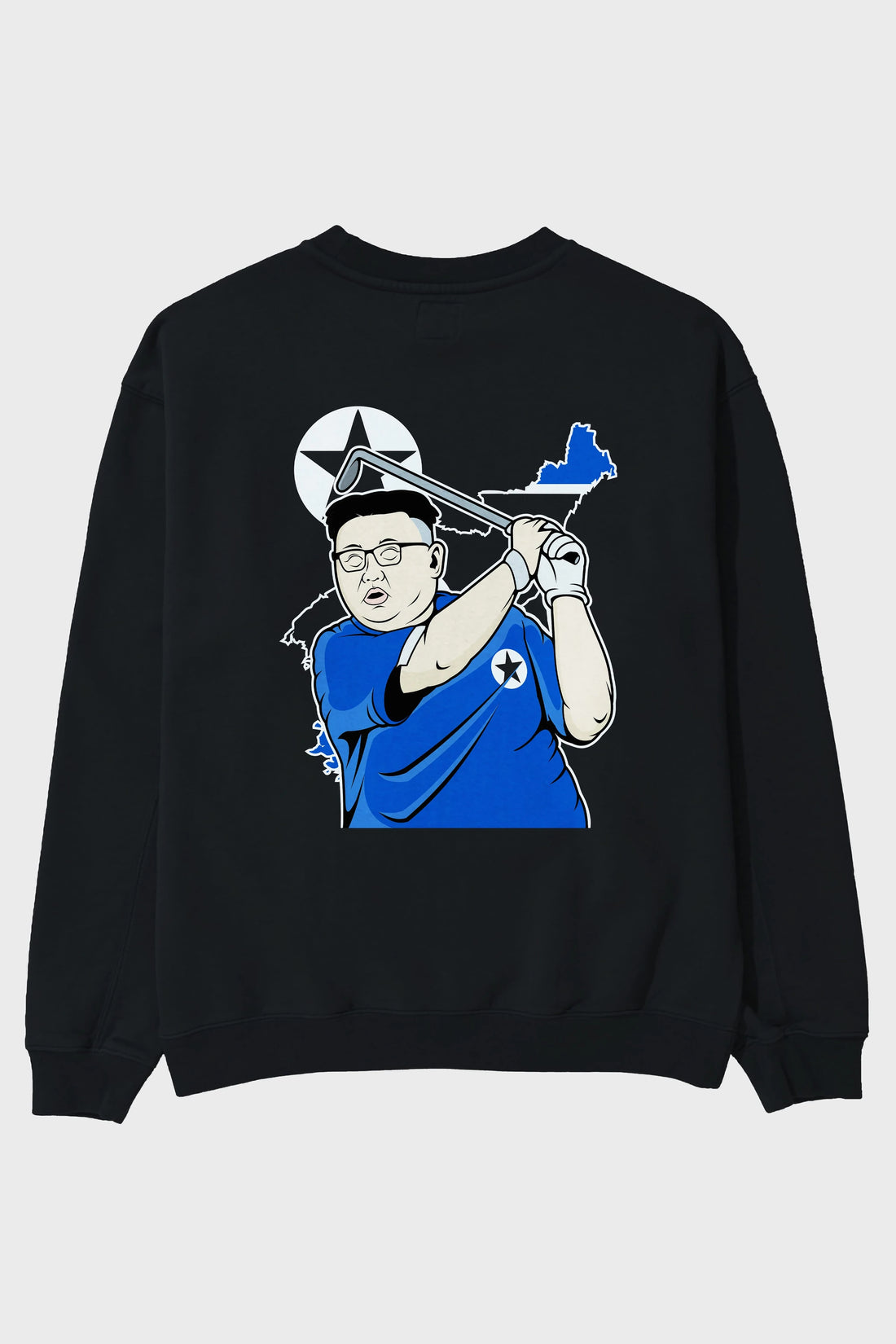 Kim Golf Arka Baskılı Oversize Sweatshirt Erkek Kadın Unisex