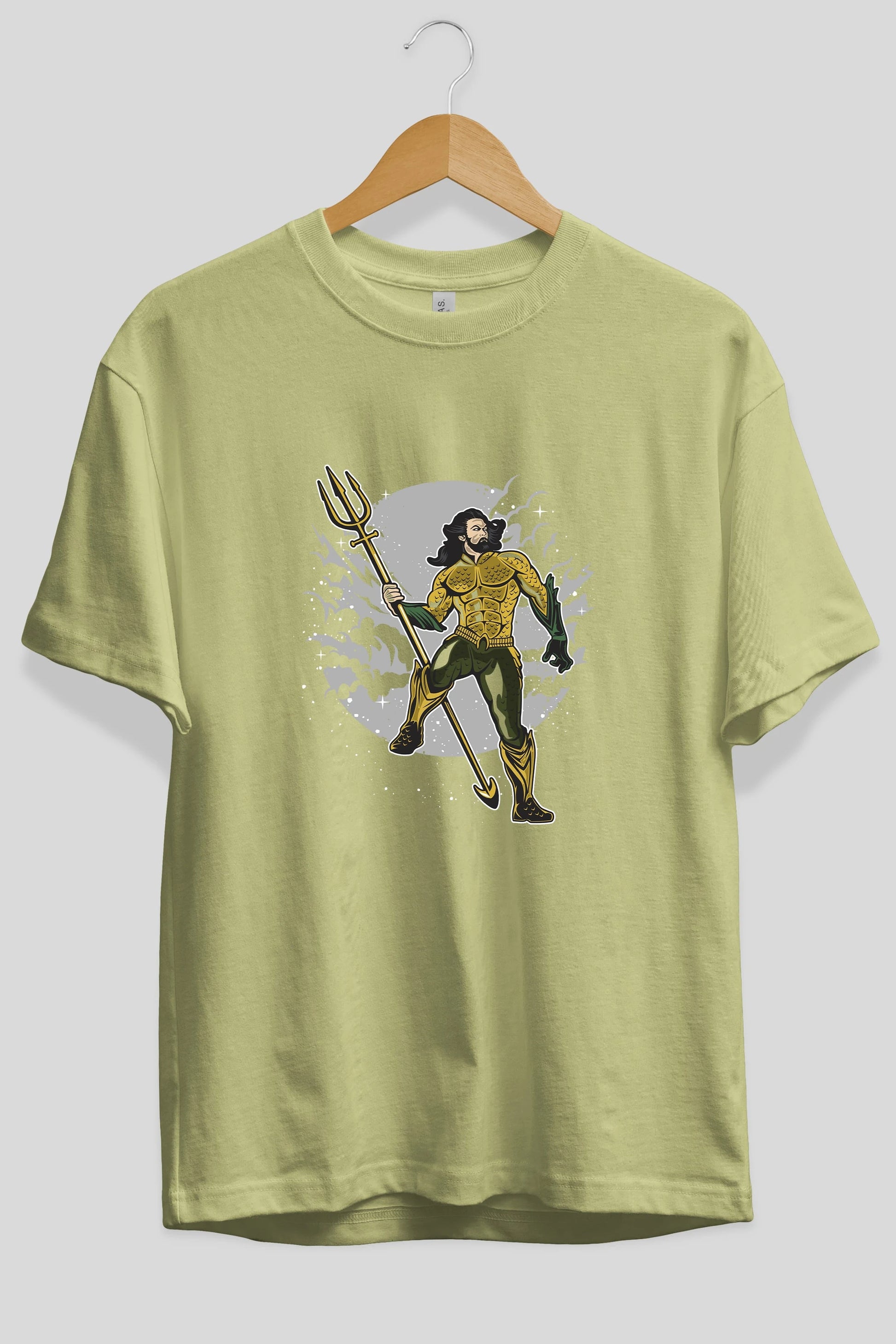 AQUAMAN Ön Baskılı Oversize t-shirt Erkek Kadın Unisex %100 Pamuk tişort