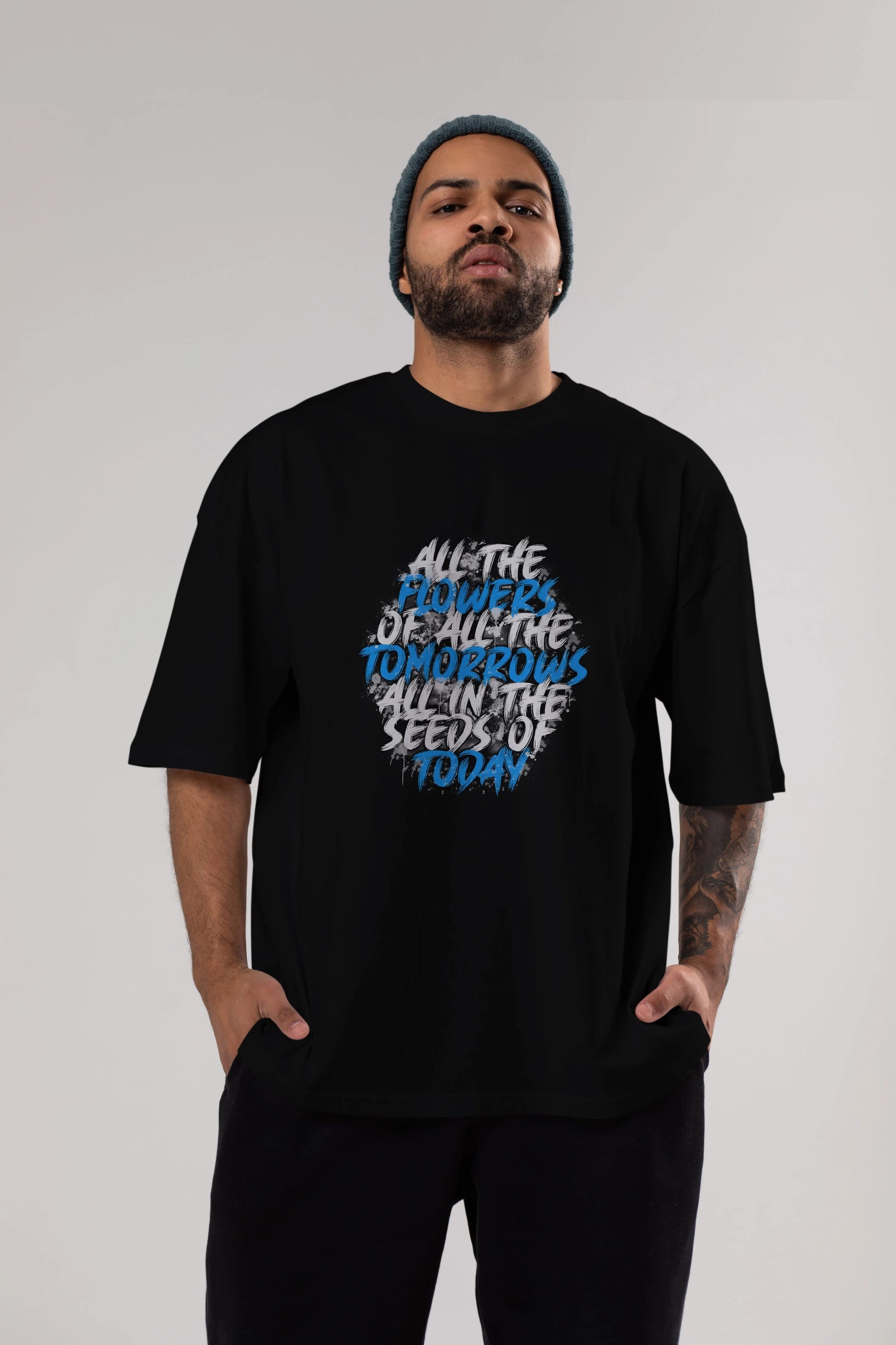 All The Flowers Of All The Tomorrows Ön Baskılı Oversize t-shirt Erkek Kadın Unisex