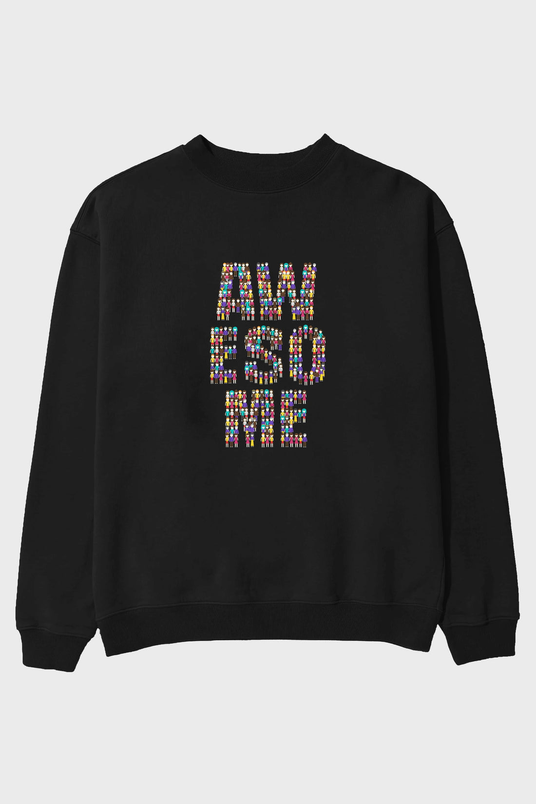 Awesome Ön Baskılı Oversize Sweatshirt Erkek Kadın Unisex