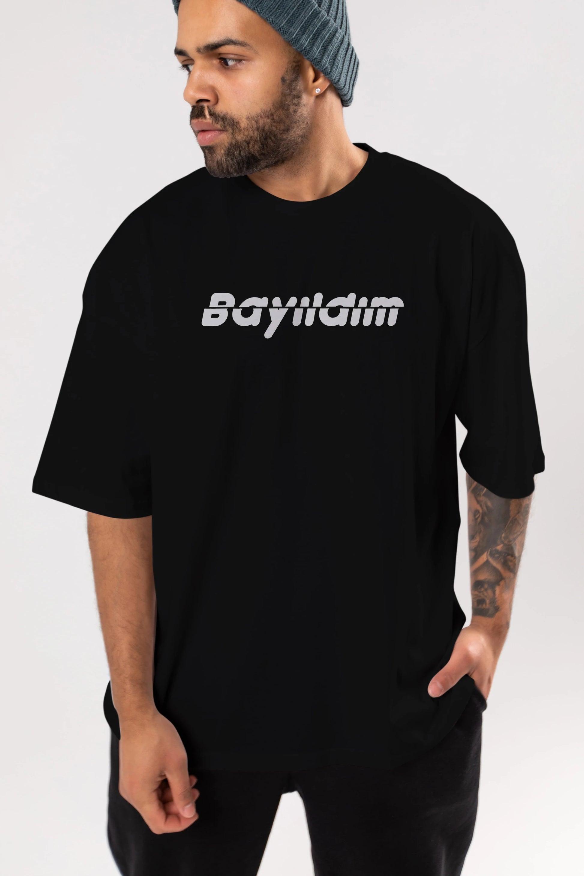 Bayıldım Ön Baskılı Oversize t-shirt %100 pamuk Erkek Kadın Unisex