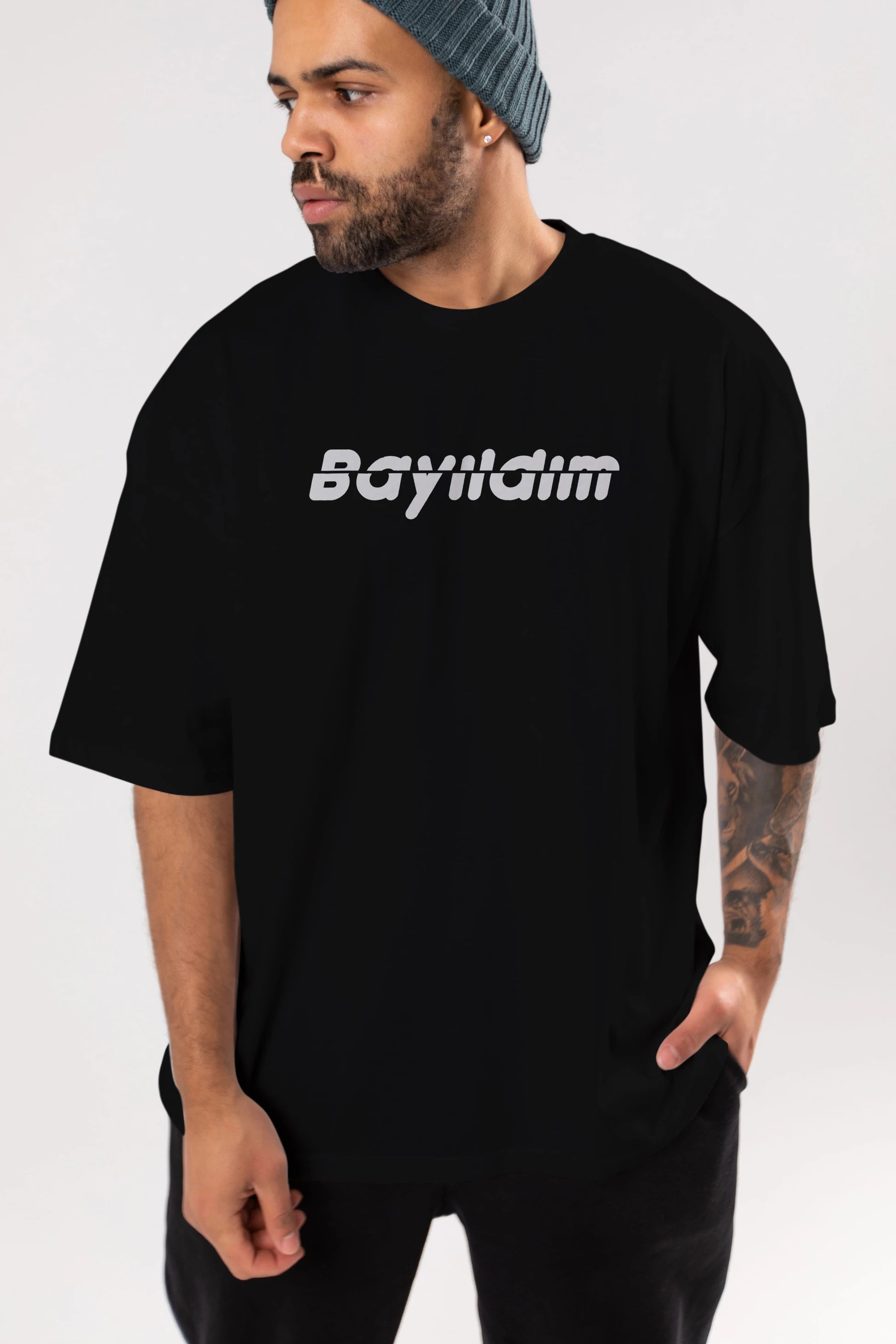 Bayıldım Ön Baskılı Oversize t-shirt %100 pamuk Erkek Kadın Unisex