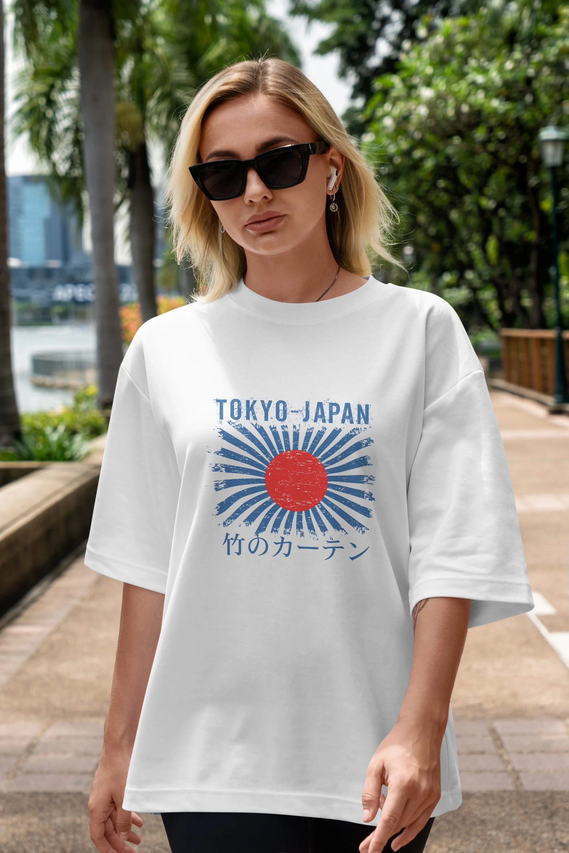 Tokyo Japan Ön Baskılı Oversize t-shirt Erkek Kadın Unisex