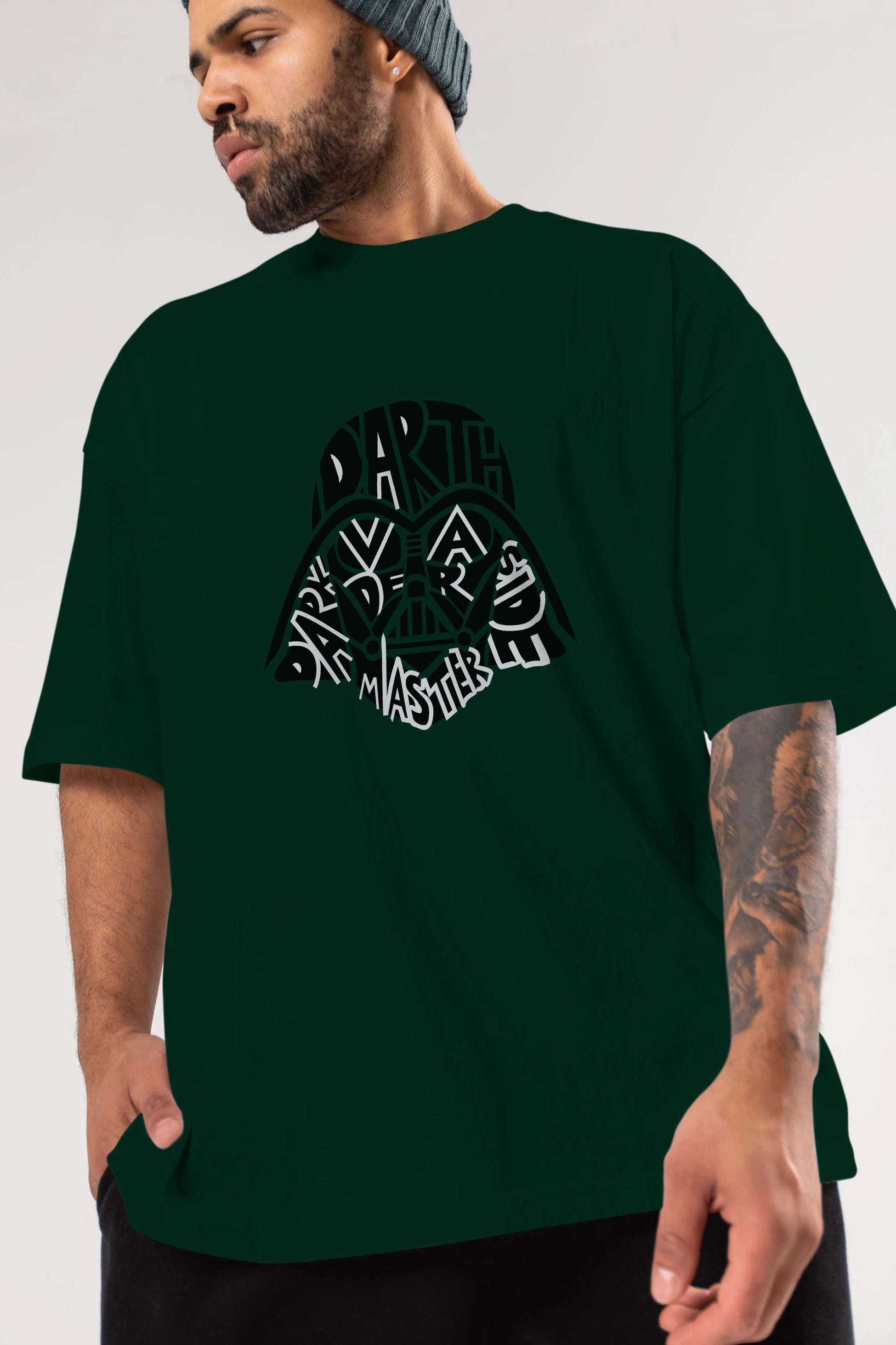 Darth Vader Ön Baskılı Oversize t-shirt %100 pamuk Erkek Kadın Unisex
