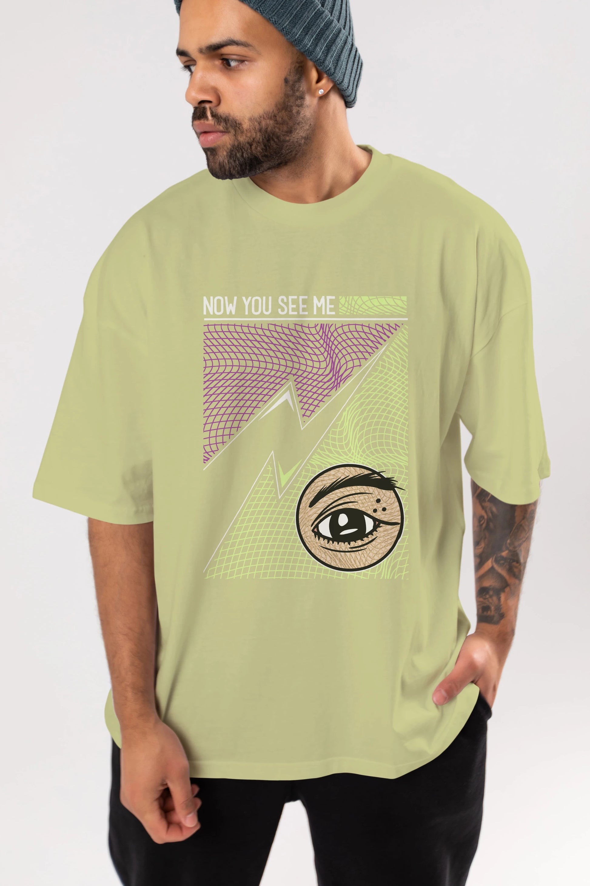 Now You See Me Ön Baskılı Oversize t-shirt Erkek Kadın Unisex