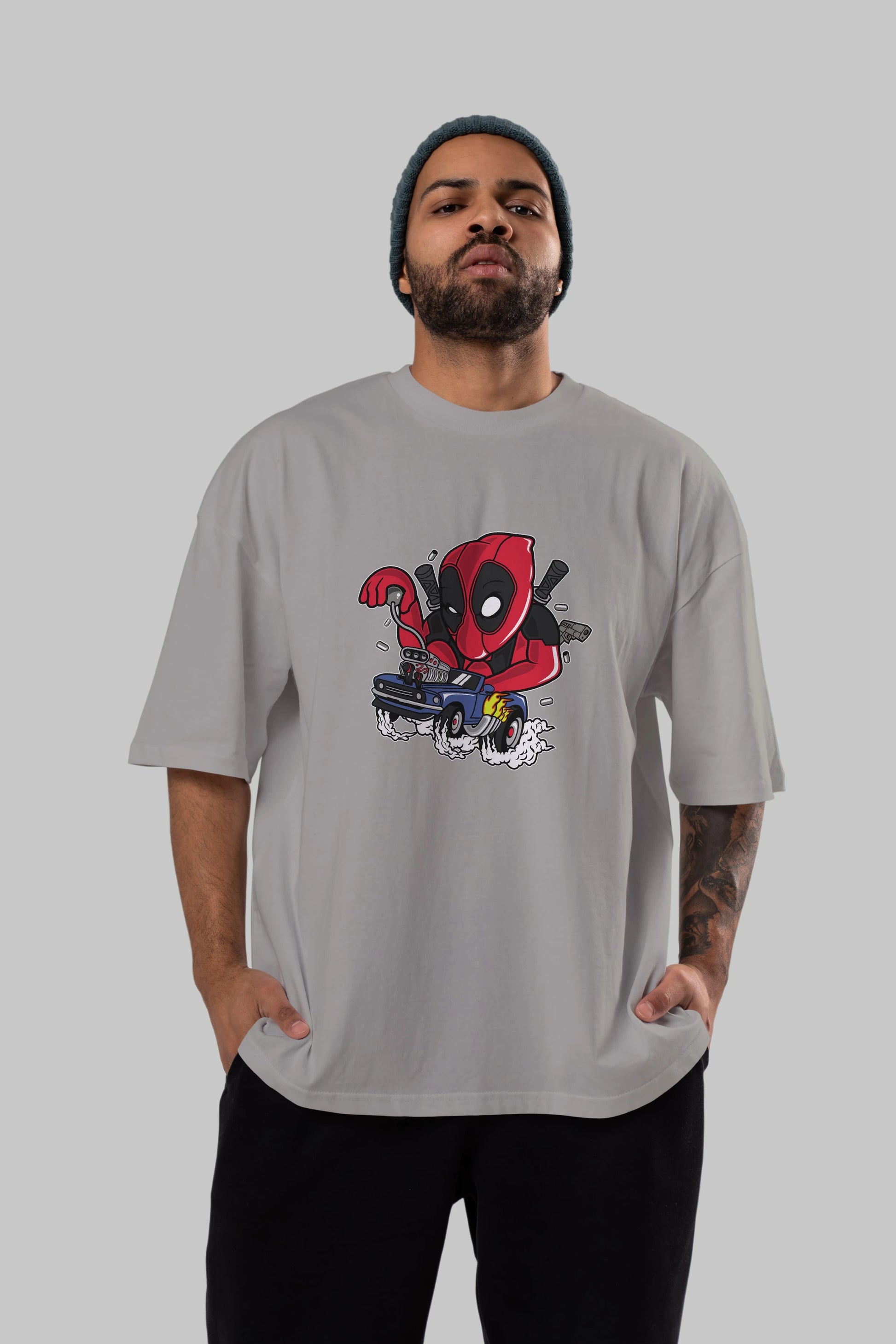 Deadpool (21) Ön Baskılı Oversize t-shirt Erkek Kadın Unisex %100 Pamuk Bisiklet Yaka tişort