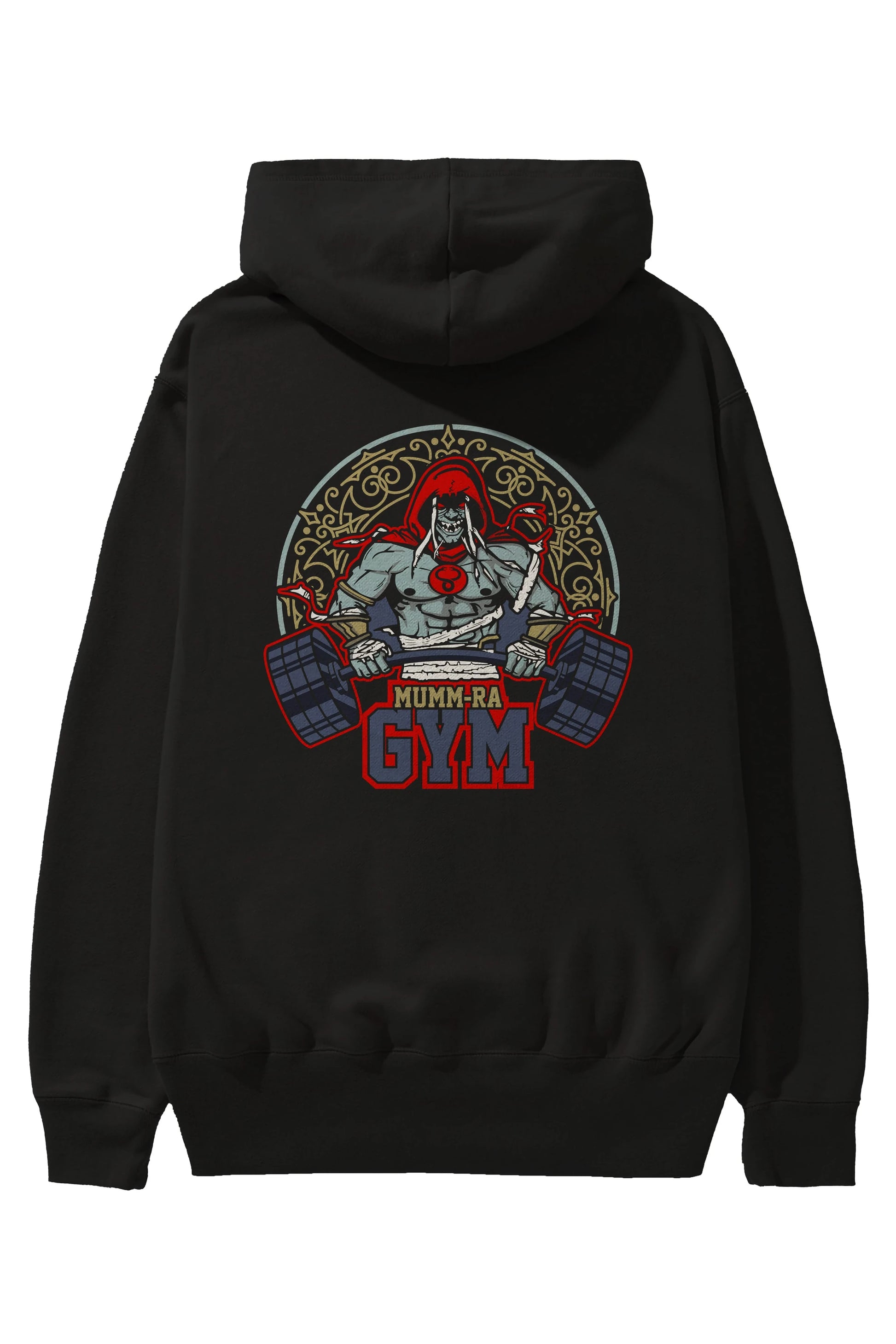 Mumm-ra GYM Arka Baskılı Hoodie Oversize Kapüşonlu Sweatshirt Erkek Kadın Unisex