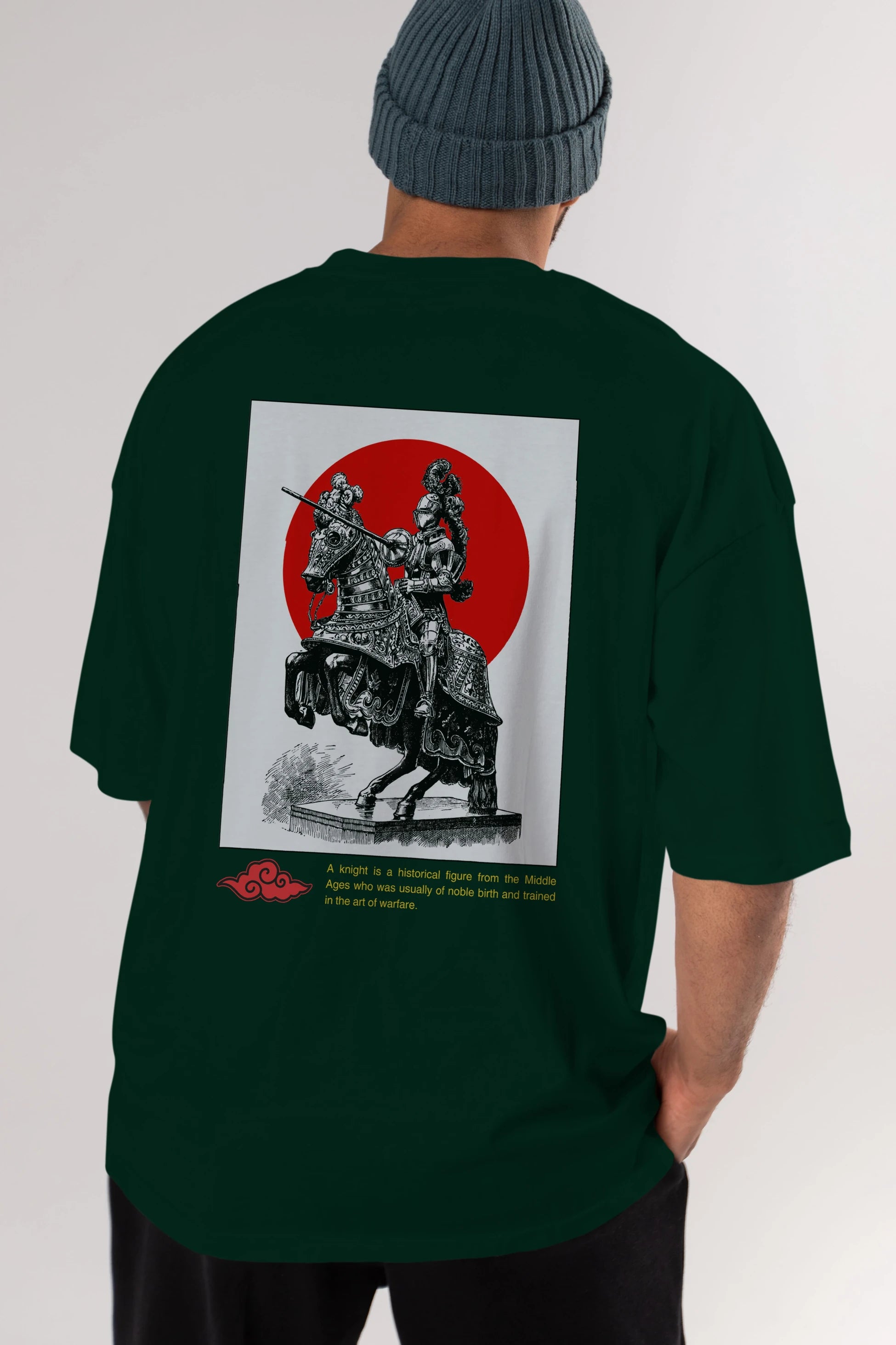 Japan Streetwear 2 Arka Baskılı Oversize t-shirt Erkek Kadın Unisex