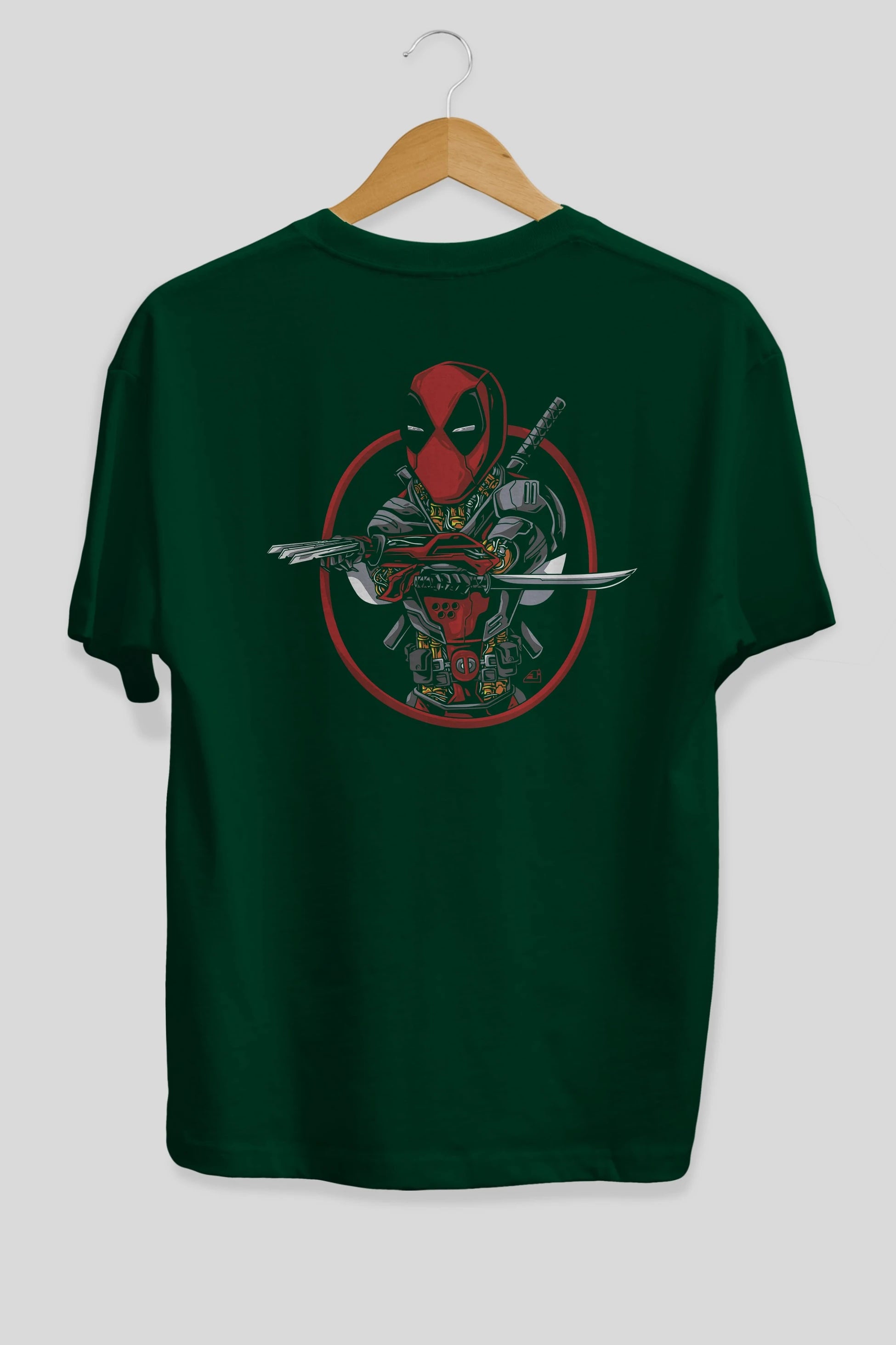 Deadpool (5) Arka Baskılı Oversize t-shirt Erkek Kadın Unisex %100 Pamuk Bisiklet Yaka tişort