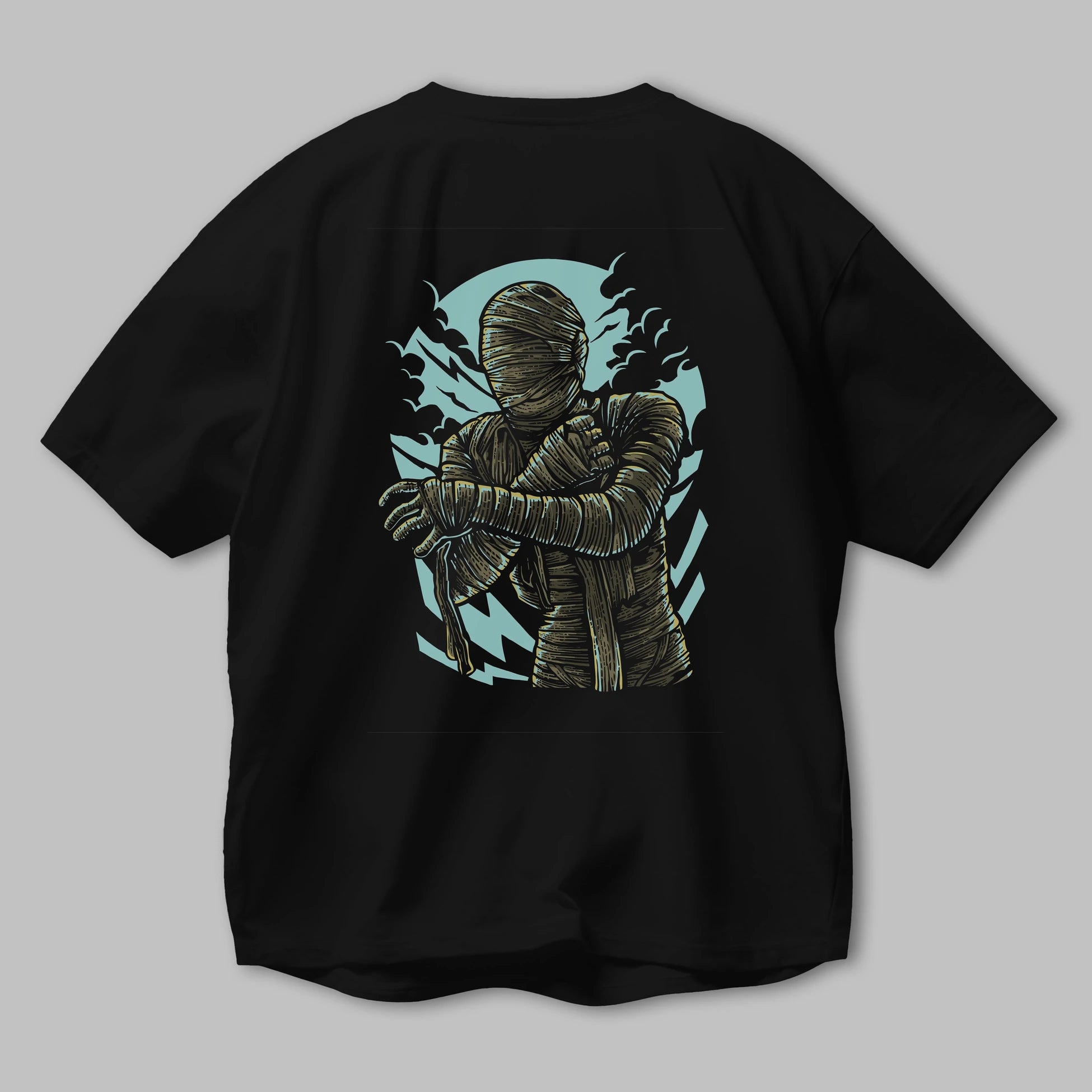 The Mummy Arka Baskılı Oversize t-shirt Erkek Kadın Unisex %100 Pamuk