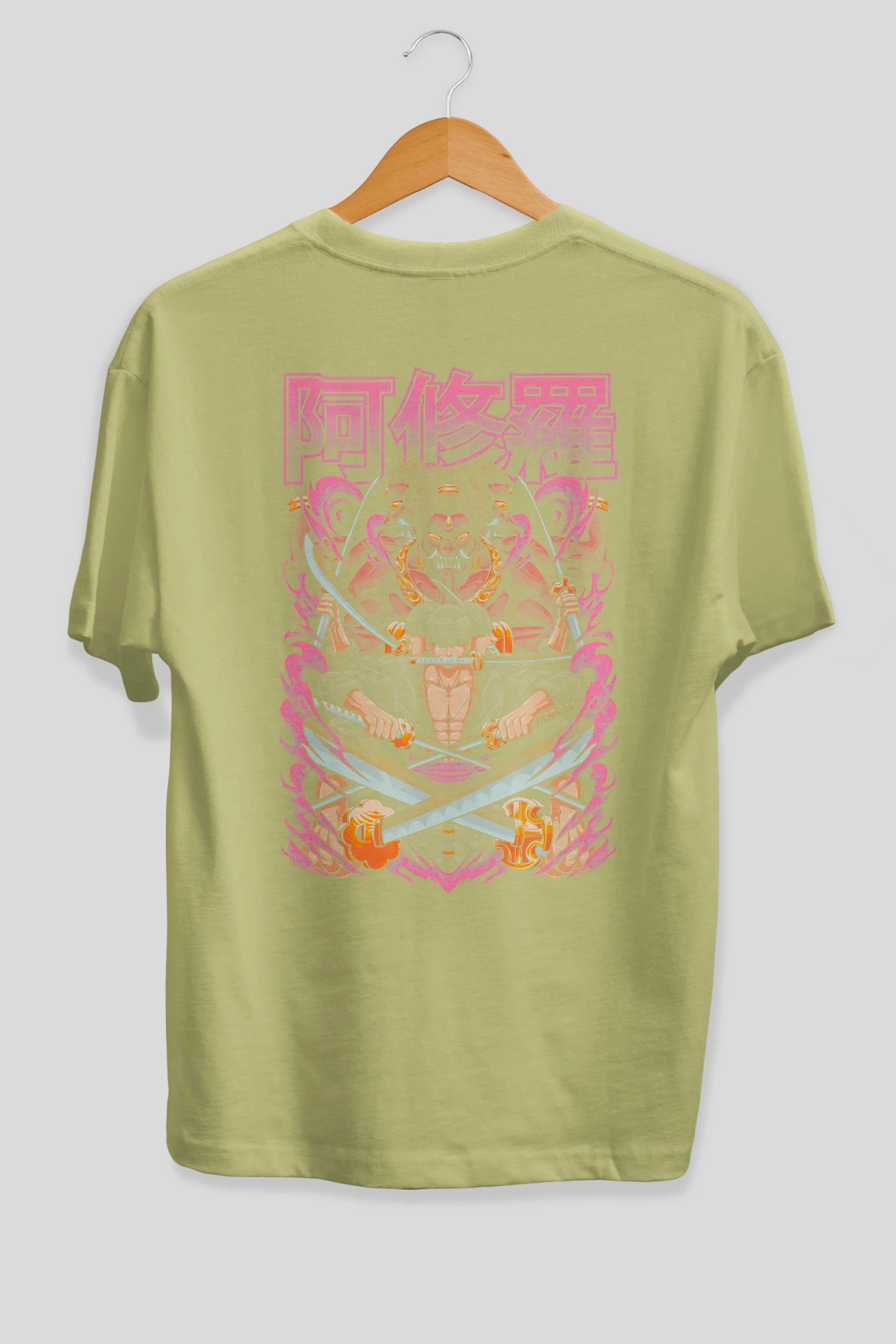 Roronoa Zoro 1 Anime Arka Baskılı Oversize t-shirt Erkek Kadın Unisex
