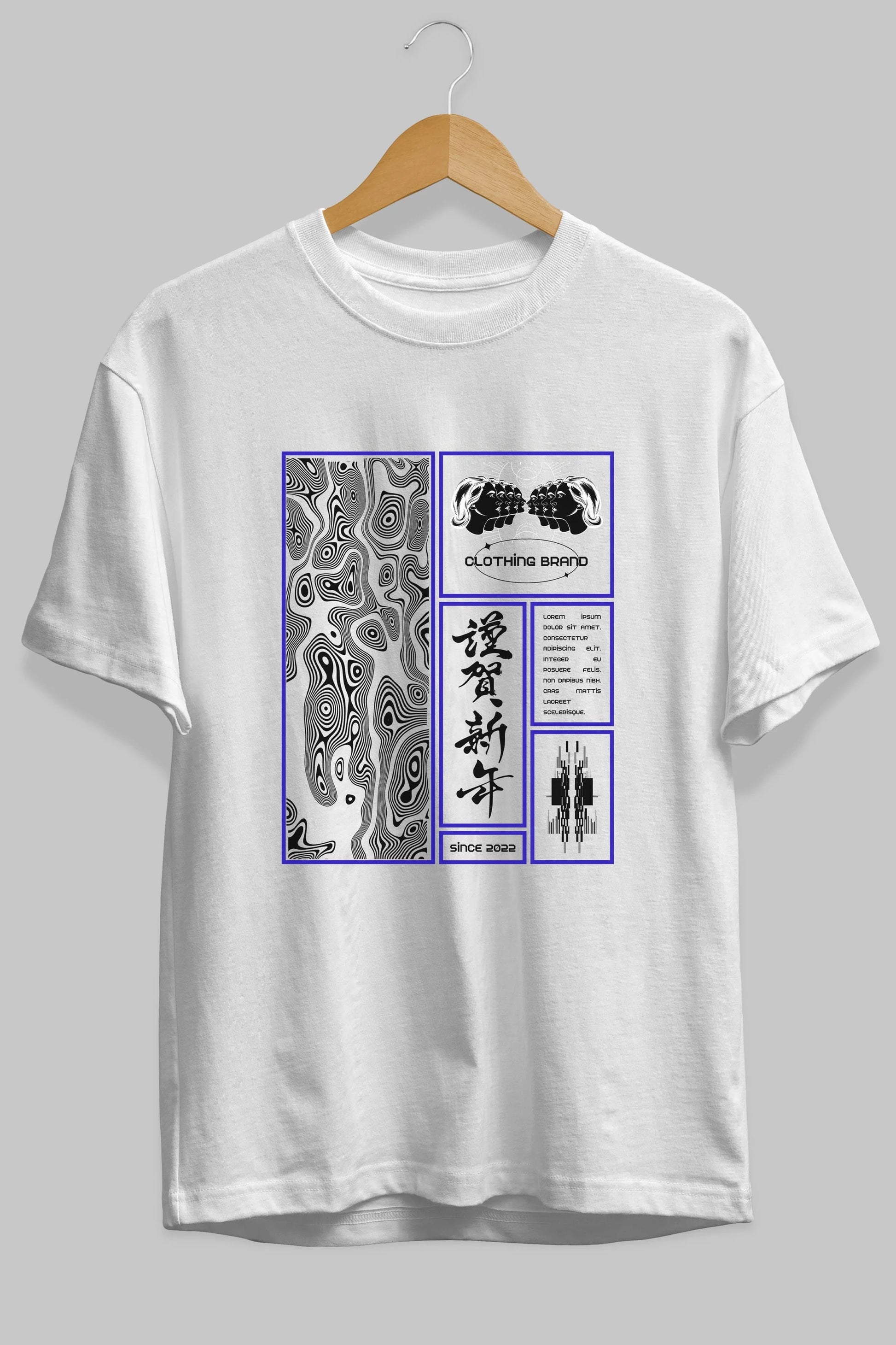 Neon Japanese Streetwear Ön Baskılı Oversize t-shirt Erkek Kadın Unisex