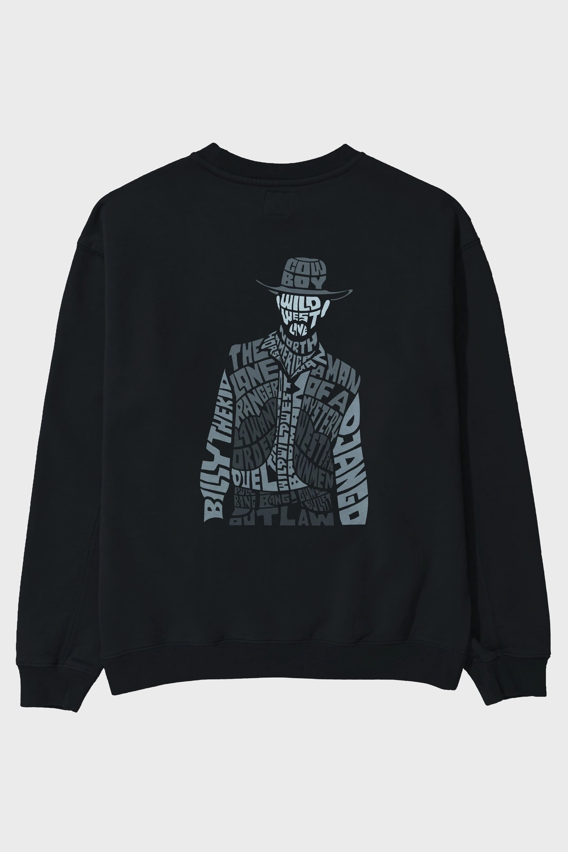 Cowboy Arka Baskılı Oversize Sweatshirt Erkek Kadın Unisex