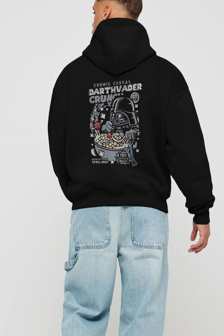 Darth Vader (2) Arka Baskılı Hoodie Oversize Kapüşonlu Sweatshirt Erkek Kadın Unisex