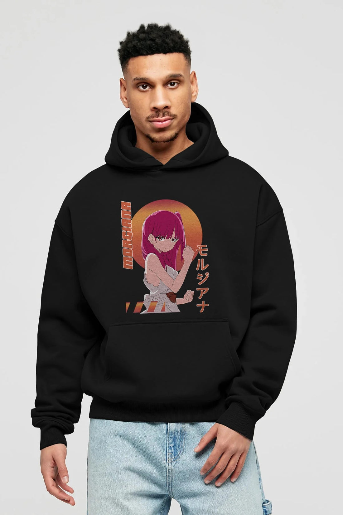 Morgiana 5 Anime Ön Baskılı Hoodie Oversize Kapüşonlu Sweatshirt Erkek Kadın Unisex