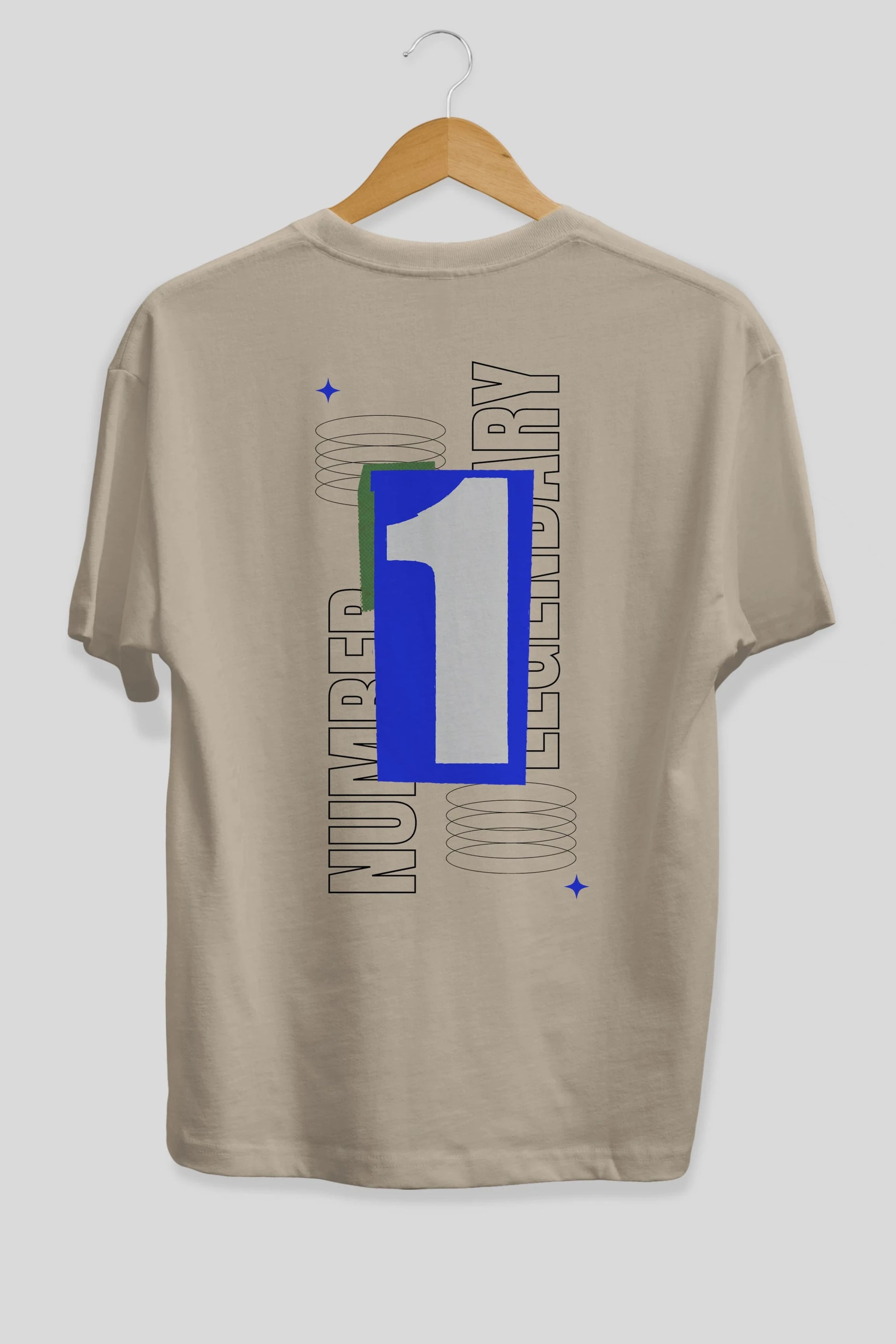 Number 1 Yazılı Arka Baskılı Oversize t-shirt Erkek Kadın Unisex