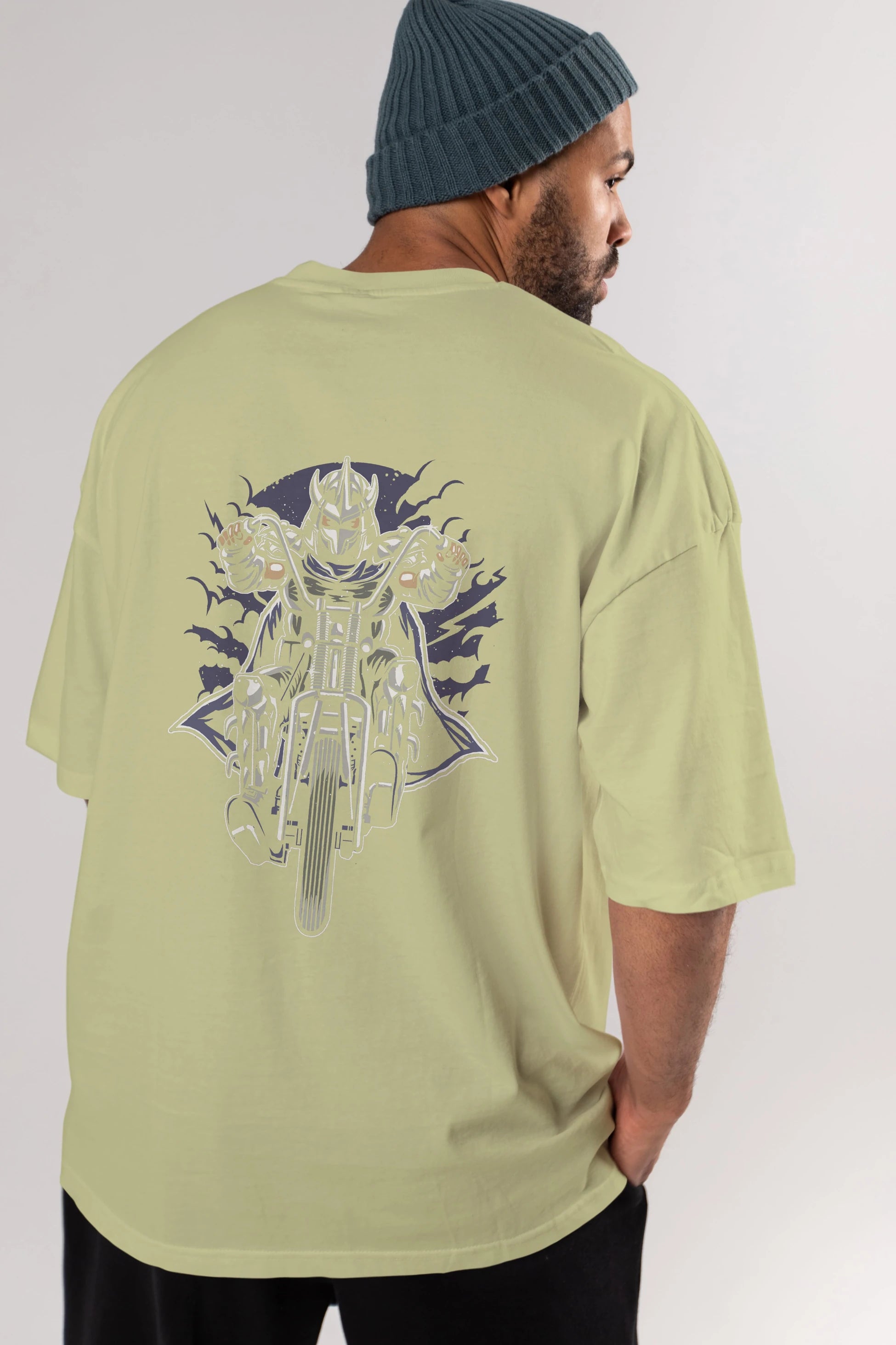 Shred Chopper Arka Baskılı Oversize t-shirt Erkek Kadın Unisex %100 Pamuk