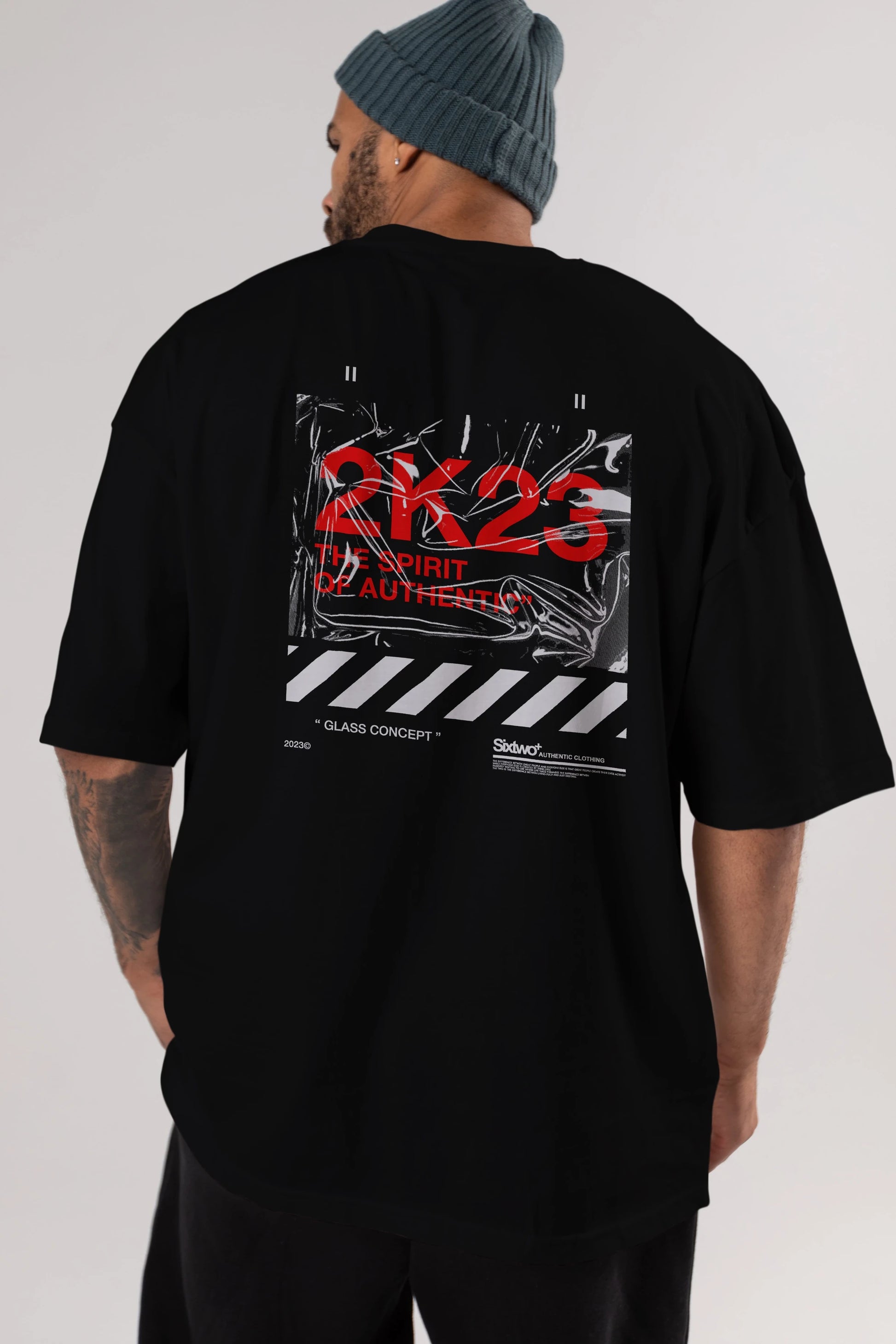 The Spirit Arka Baskılı Oversize t-shirt Erkek Kadın Unisex