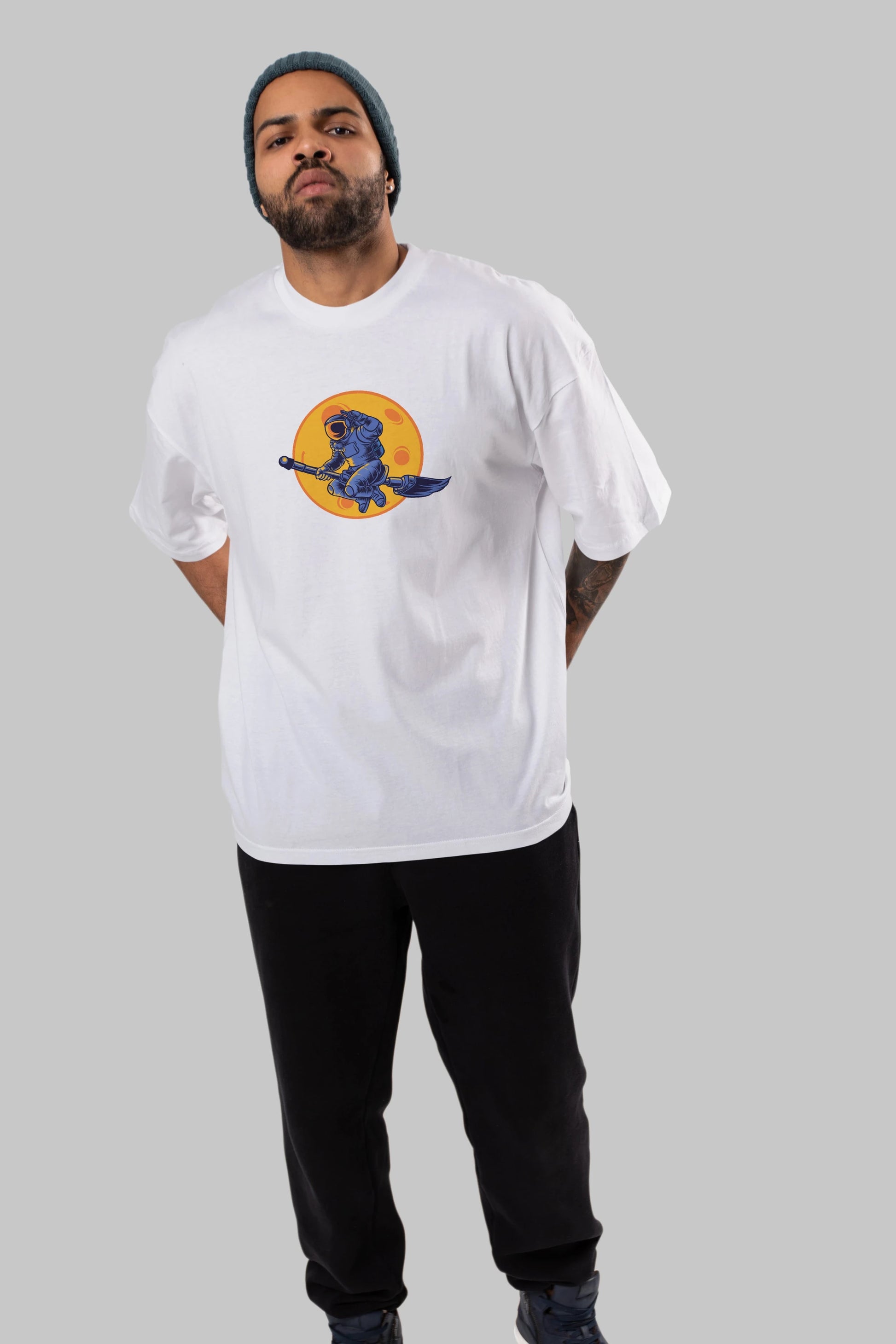Space Witch Ön Baskılı Oversize t-shirt Erkek Kadın Unisex