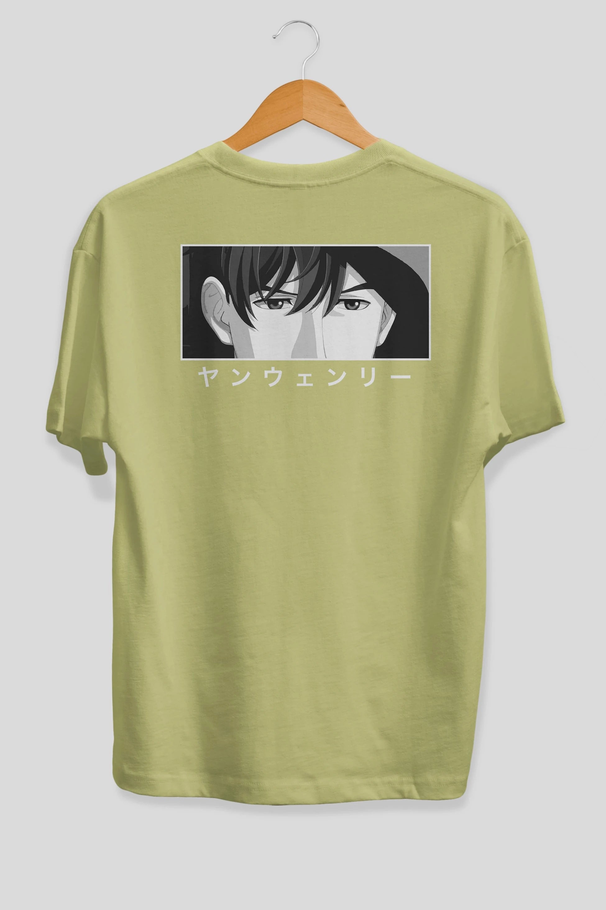Wen-li Yang 1 Anime Arka Baskılı Oversize t-shirt Erkek Kadın Unisex