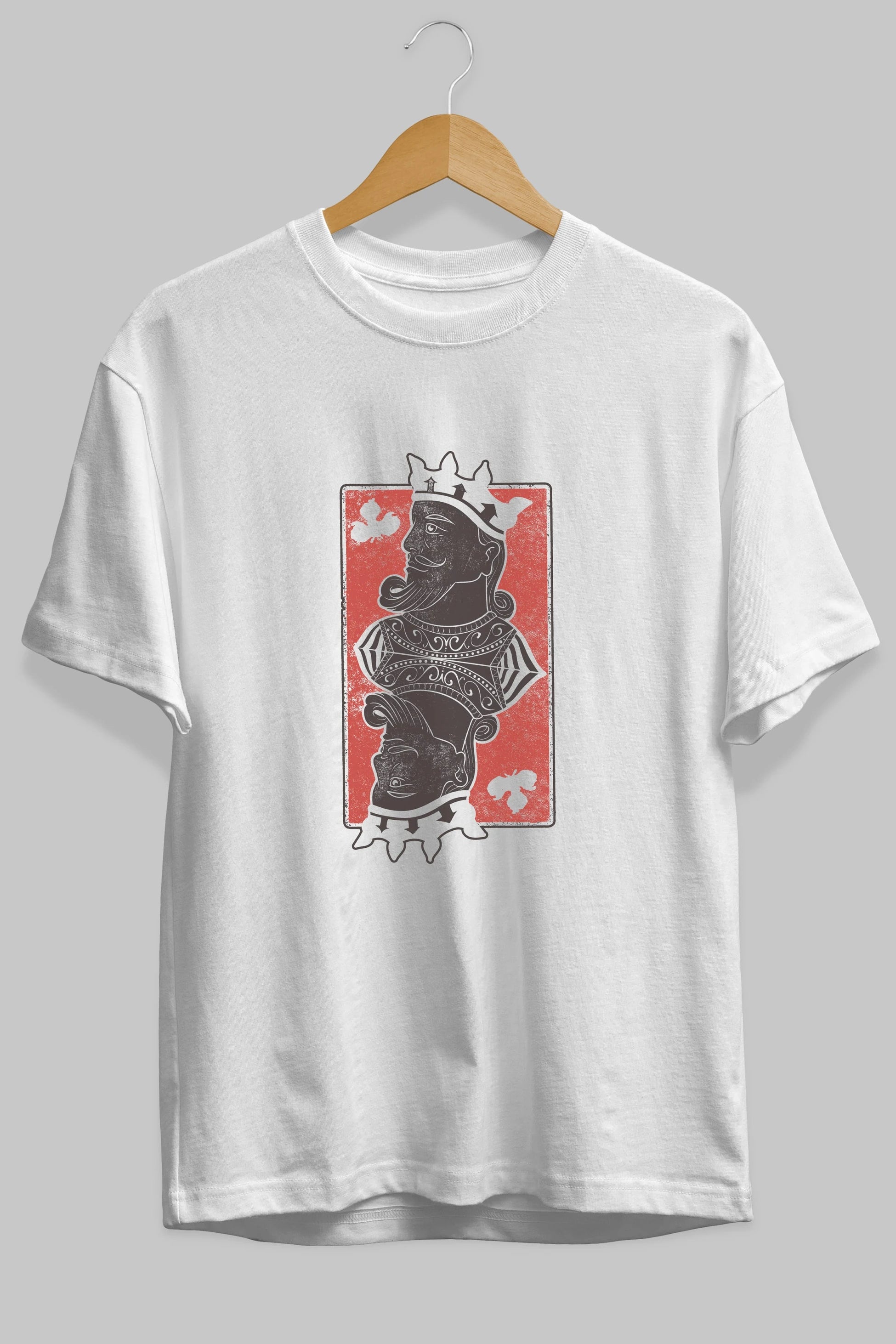King Streetwear Ön Baskılı Oversize t-shirt Erkek Kadın Unisex