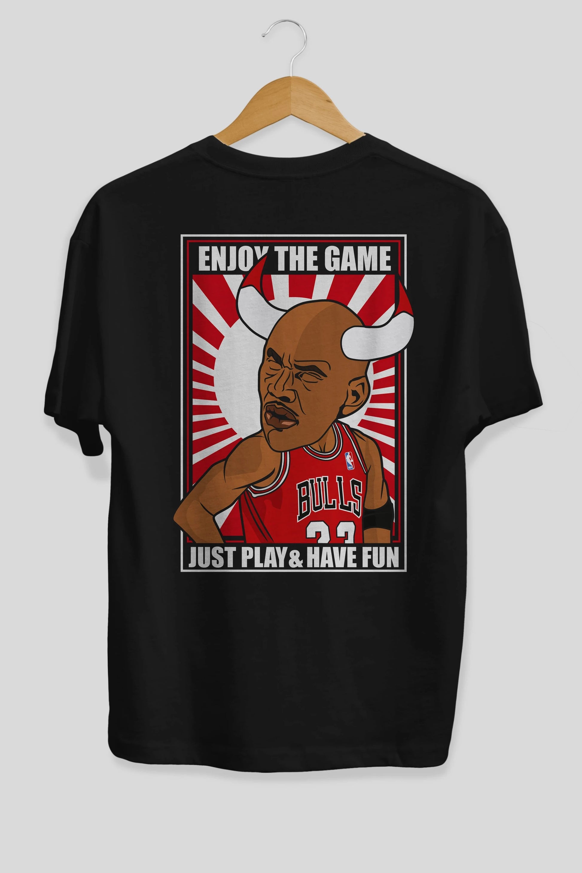 Michael Jordan Arka Baskılı Oversize t-shirt Erkek Kadın Unisex %100 Pamuk tişort