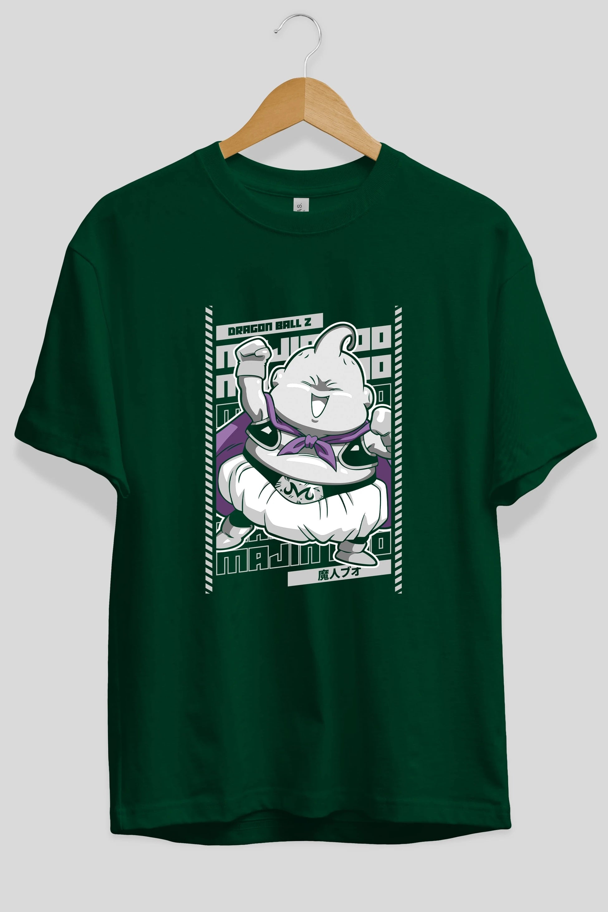MAJIN BOO2 Anime Ön Baskılı Oversize t-shirt %100 pamuk Erkek Kadın Unisex