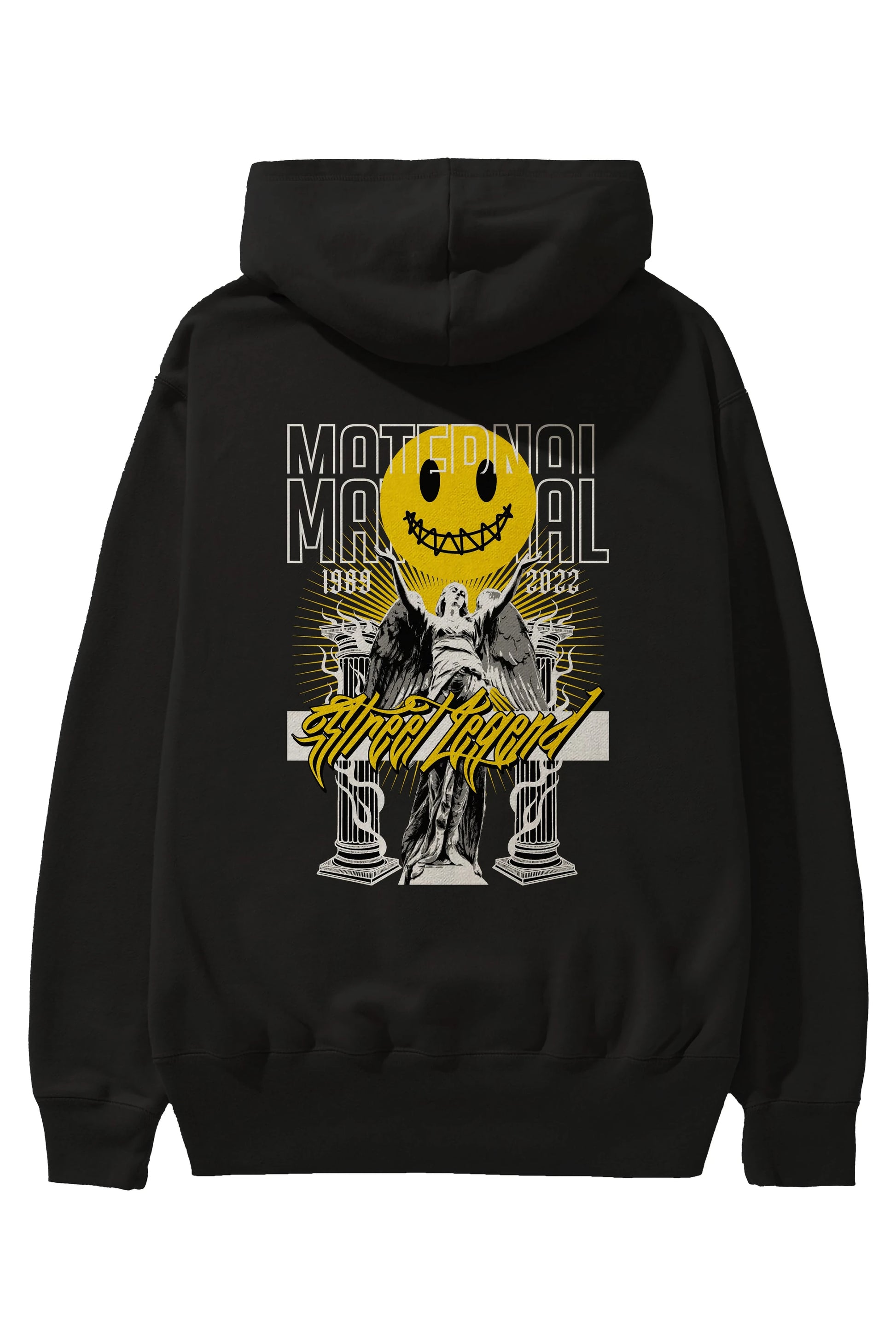 Maternal Street Legend Arka Baskılı Hoodie Oversize Kapüşonlu Sweatshirt Erkek Kadın Unisex