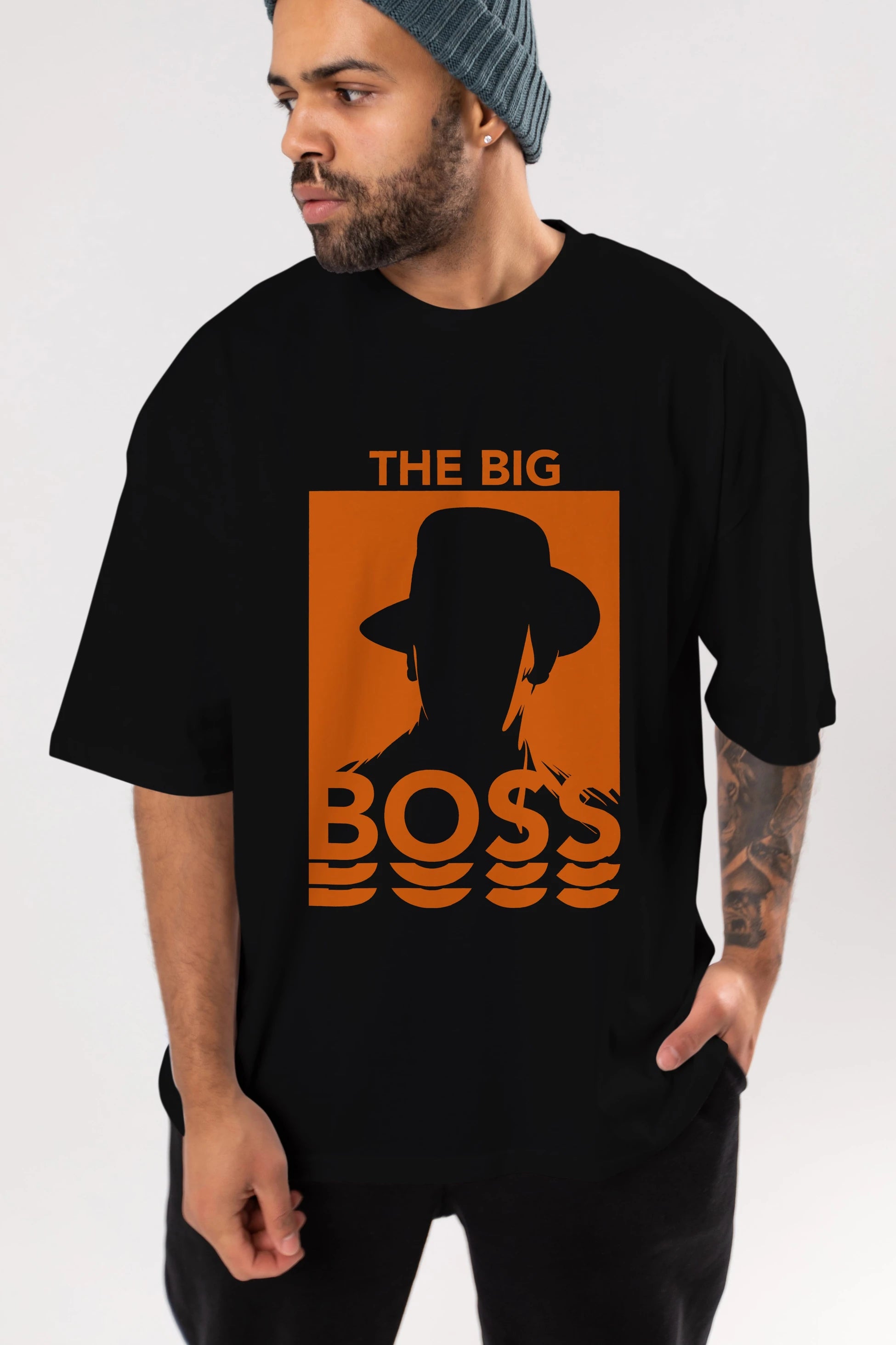The Big Boss Ön Baskılı Oversize t-shirt Erkek Kadın Unisex