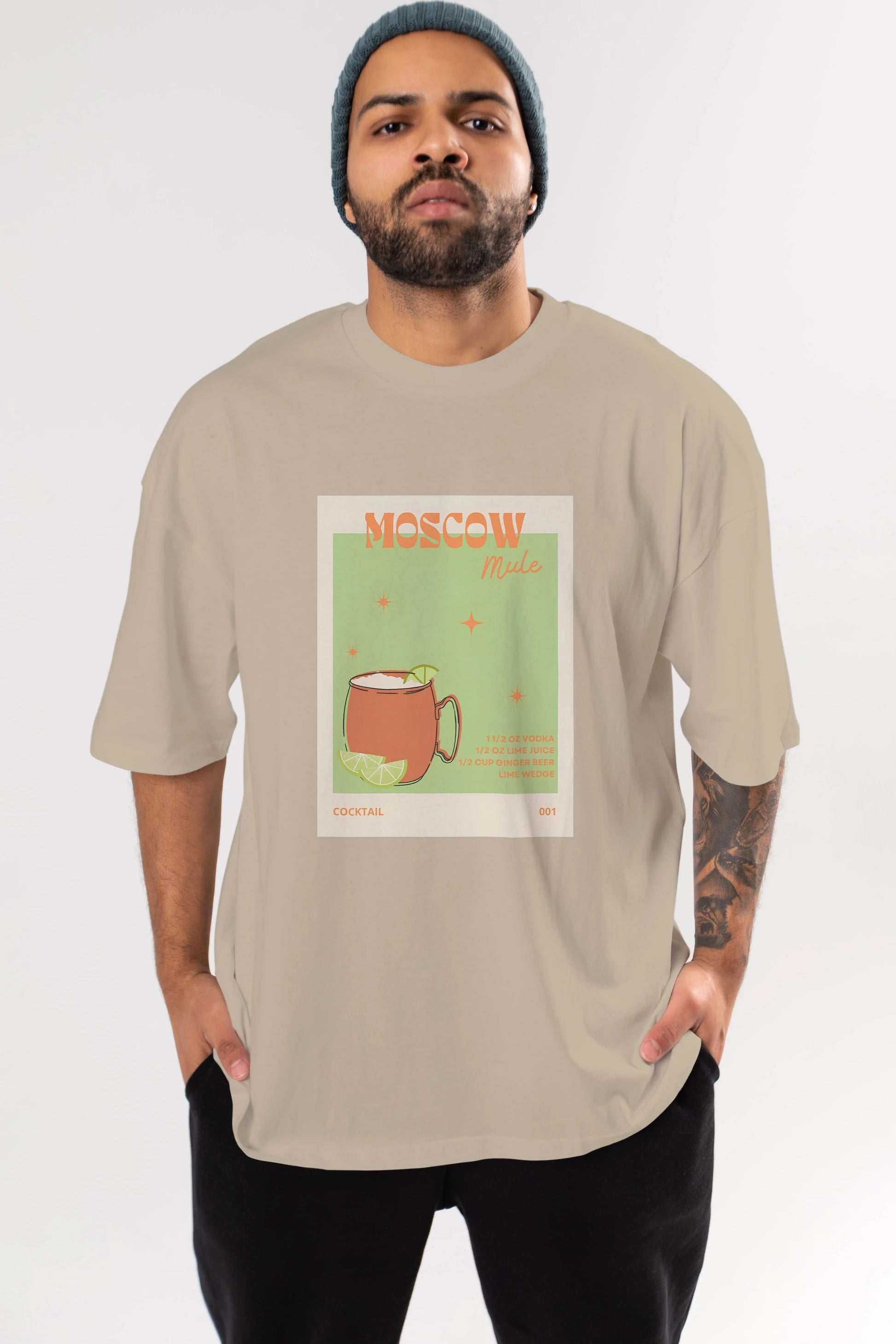 Moscow Mule 2 Ön Baskılı Oversize t-shirt Erkek Kadın Unisex %100 Pamuk Bisiklet Yaka tişort