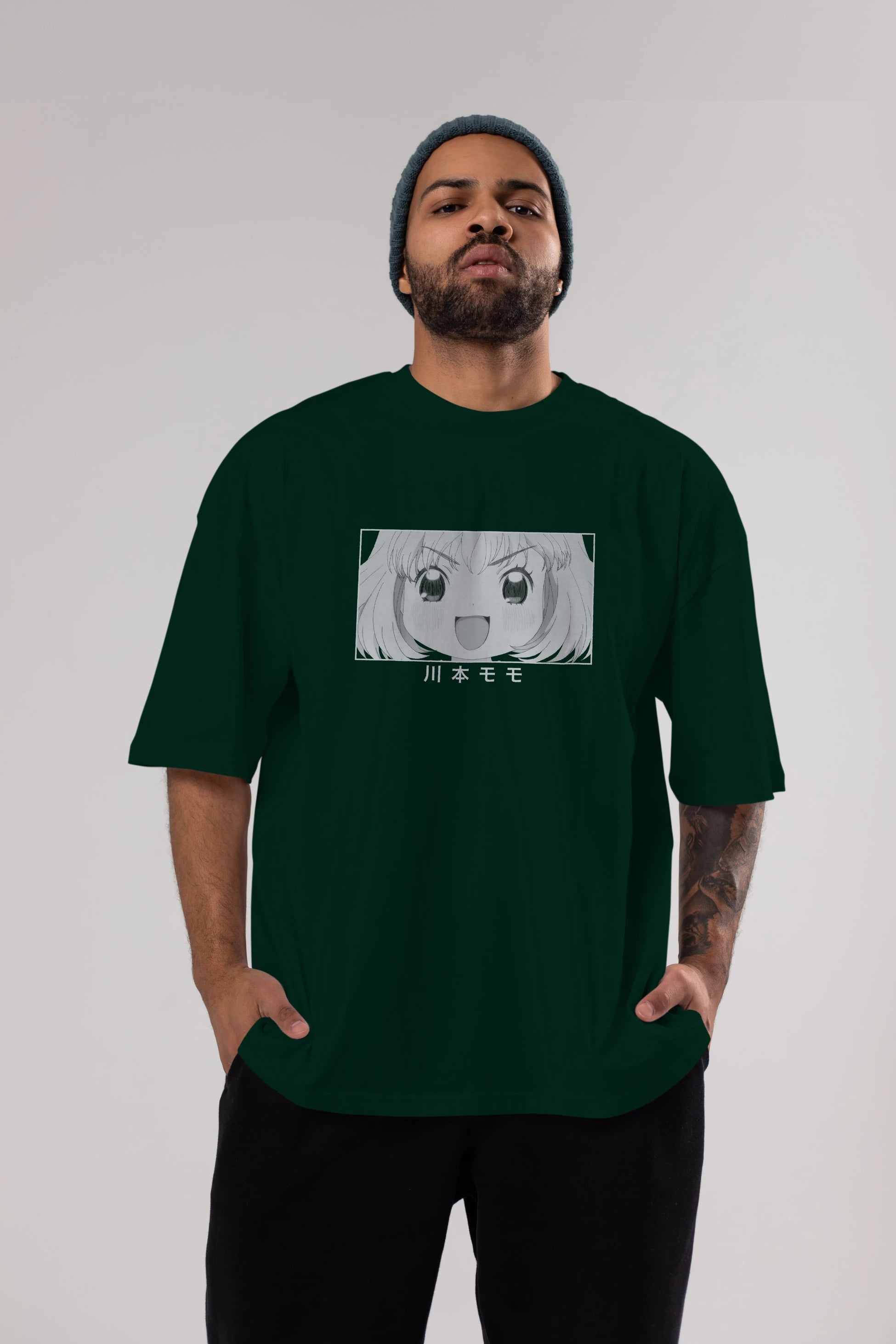 Momo Kawamoto 1 Anime Ön Baskılı Oversize t-shirt %100 pamuk Erkek Kadın Unisex