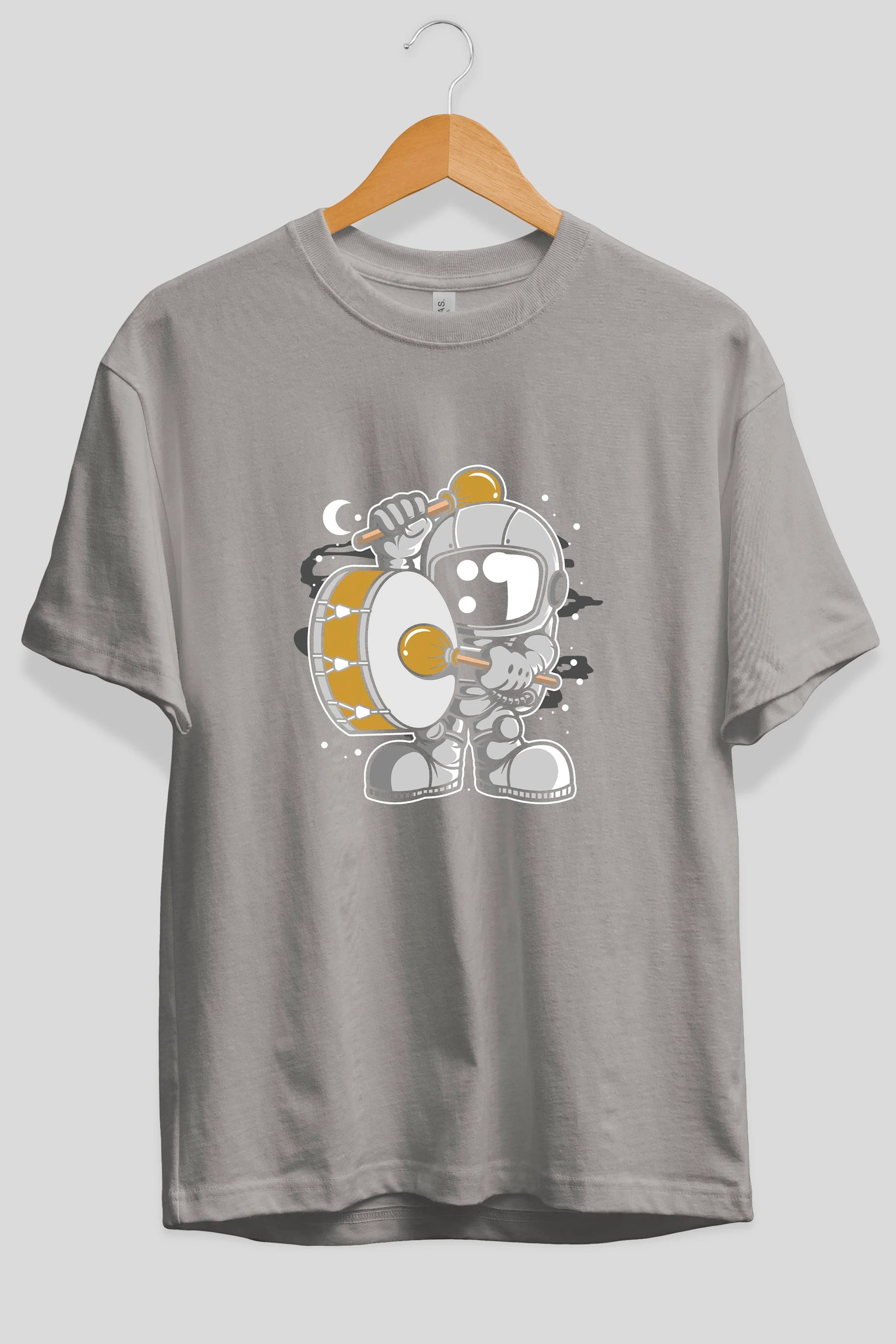 Astronaut Marching Band Ön Baskılı Oversize t-shirt Erkek Kadın Unisex