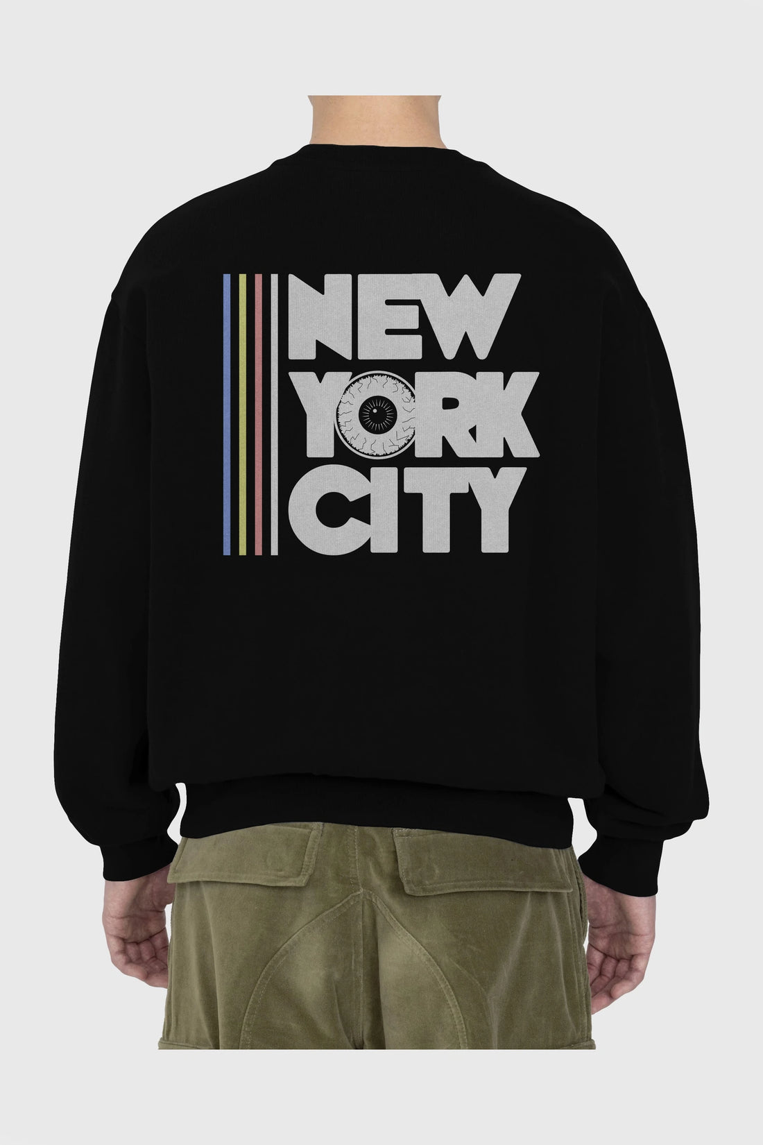 New York City Style Arka Baskılı Oversize Sweatshirt Erkek Kadın Unisex