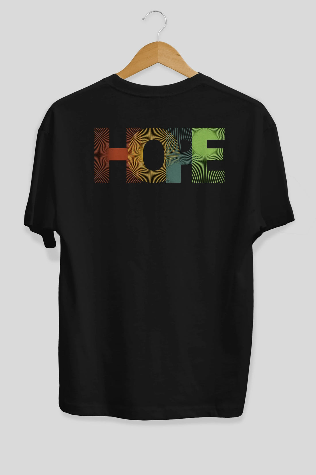 Hope Arka Baskılı Oversize t-shirt Erkek Kadın Unisex