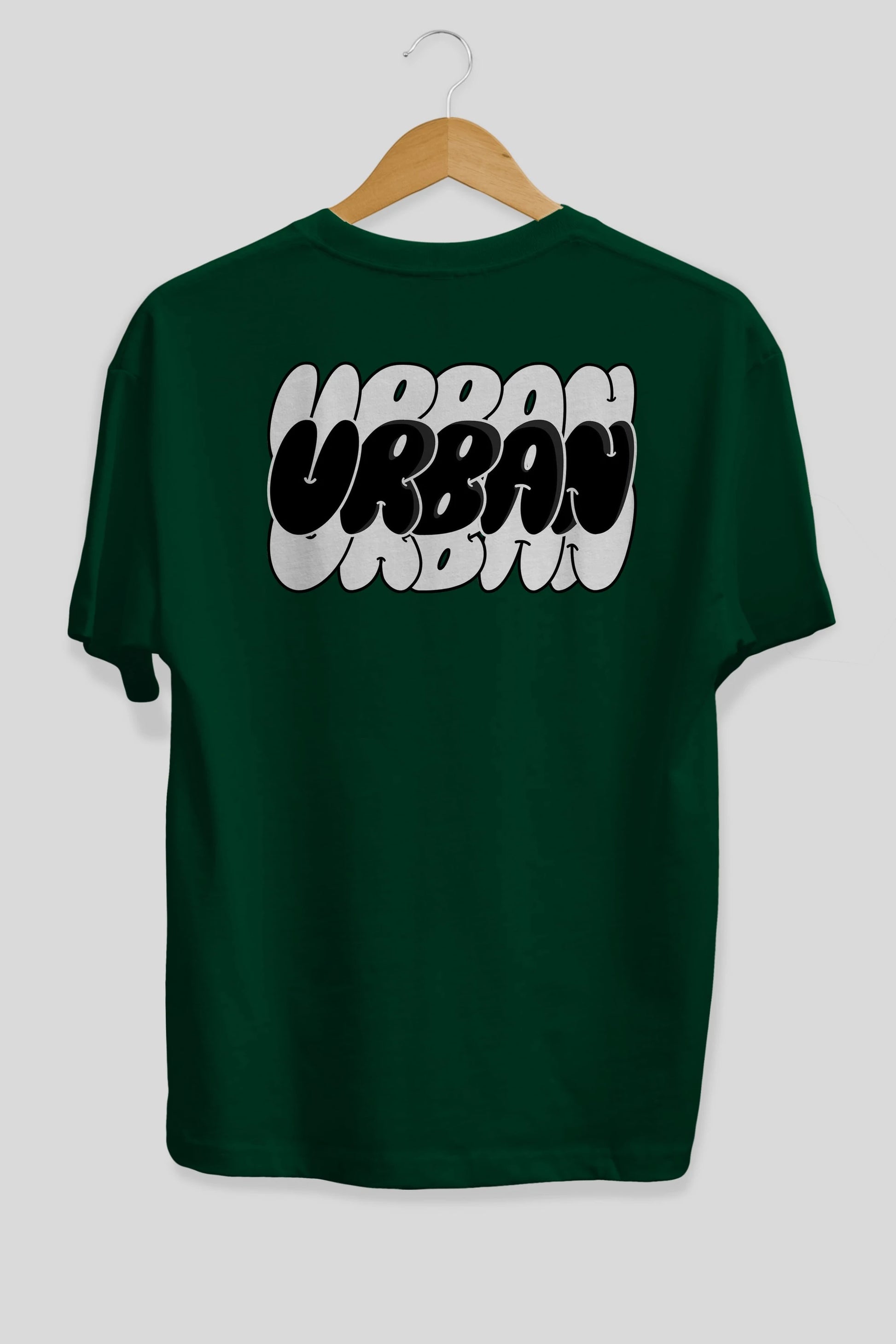 Urban Yazılı Arka Baskılı Oversize t-shirt Erkek Kadın Unisex