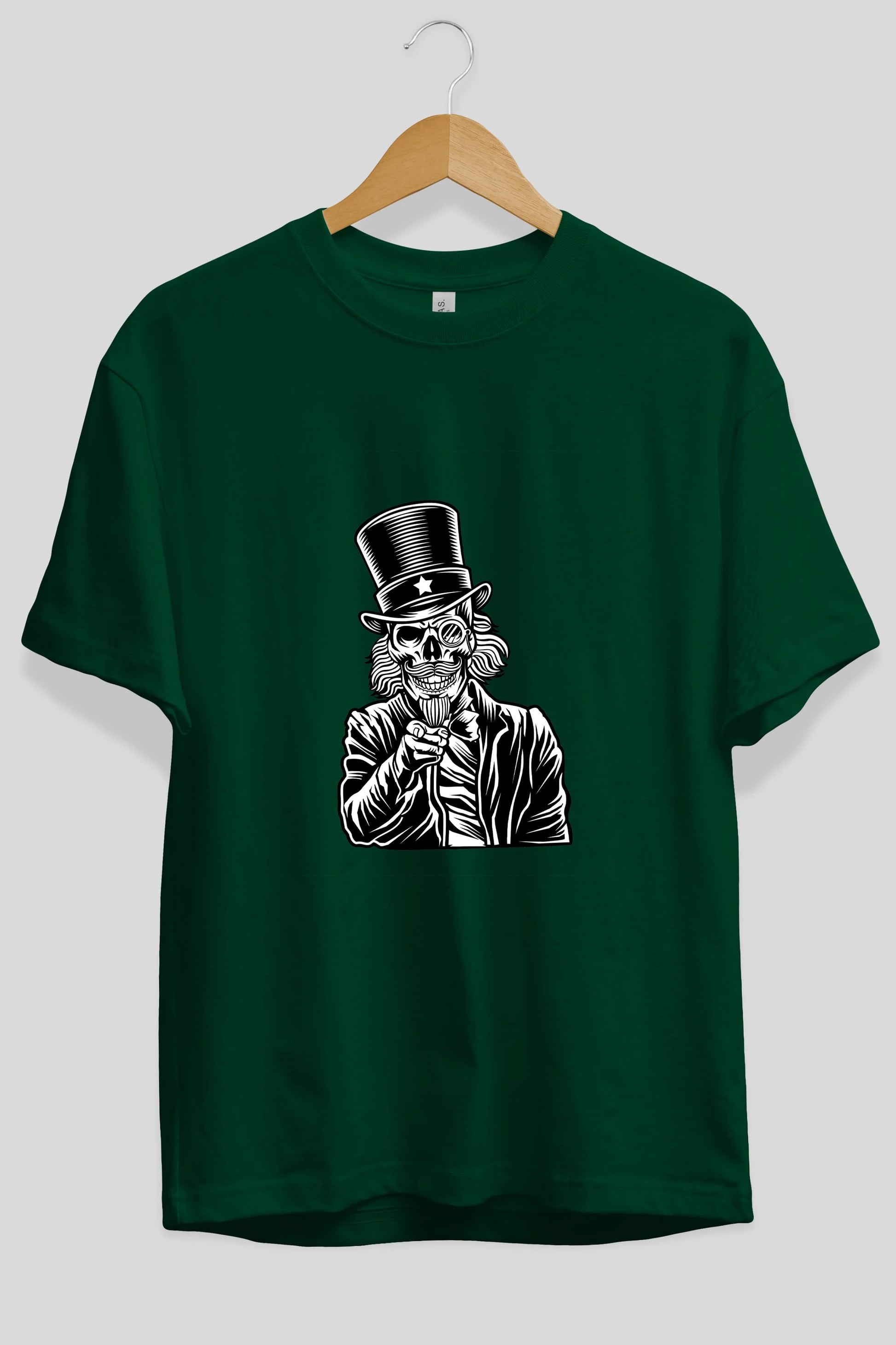 I Want You Skull Ön Baskılı Oversize t-shirt Erkek Kadın Unisex %100 Pamuk tişort