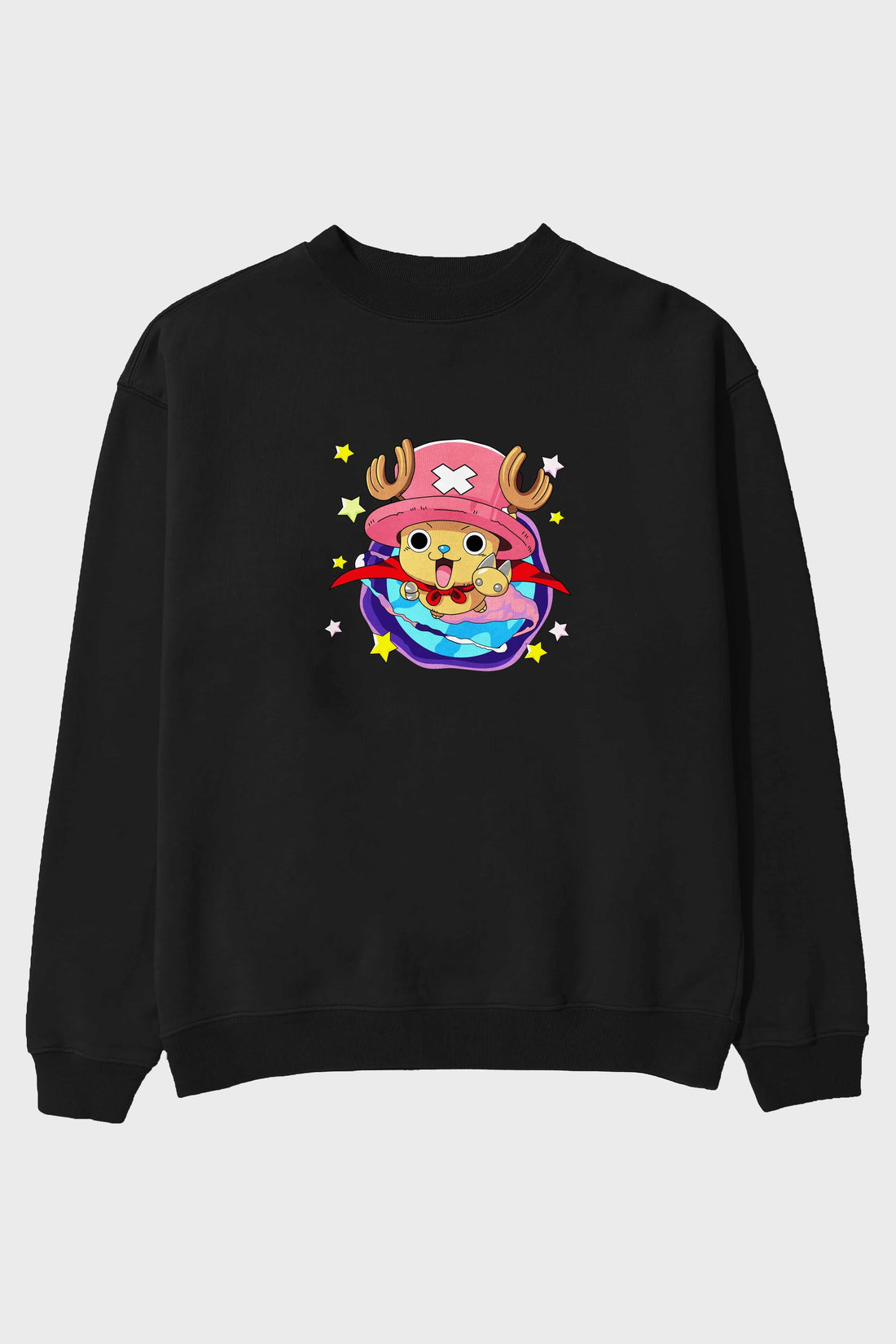 Tony Tony Chopper Ön Baskılı Anime Oversize Sweatshirt Erkek Kadın Unisex