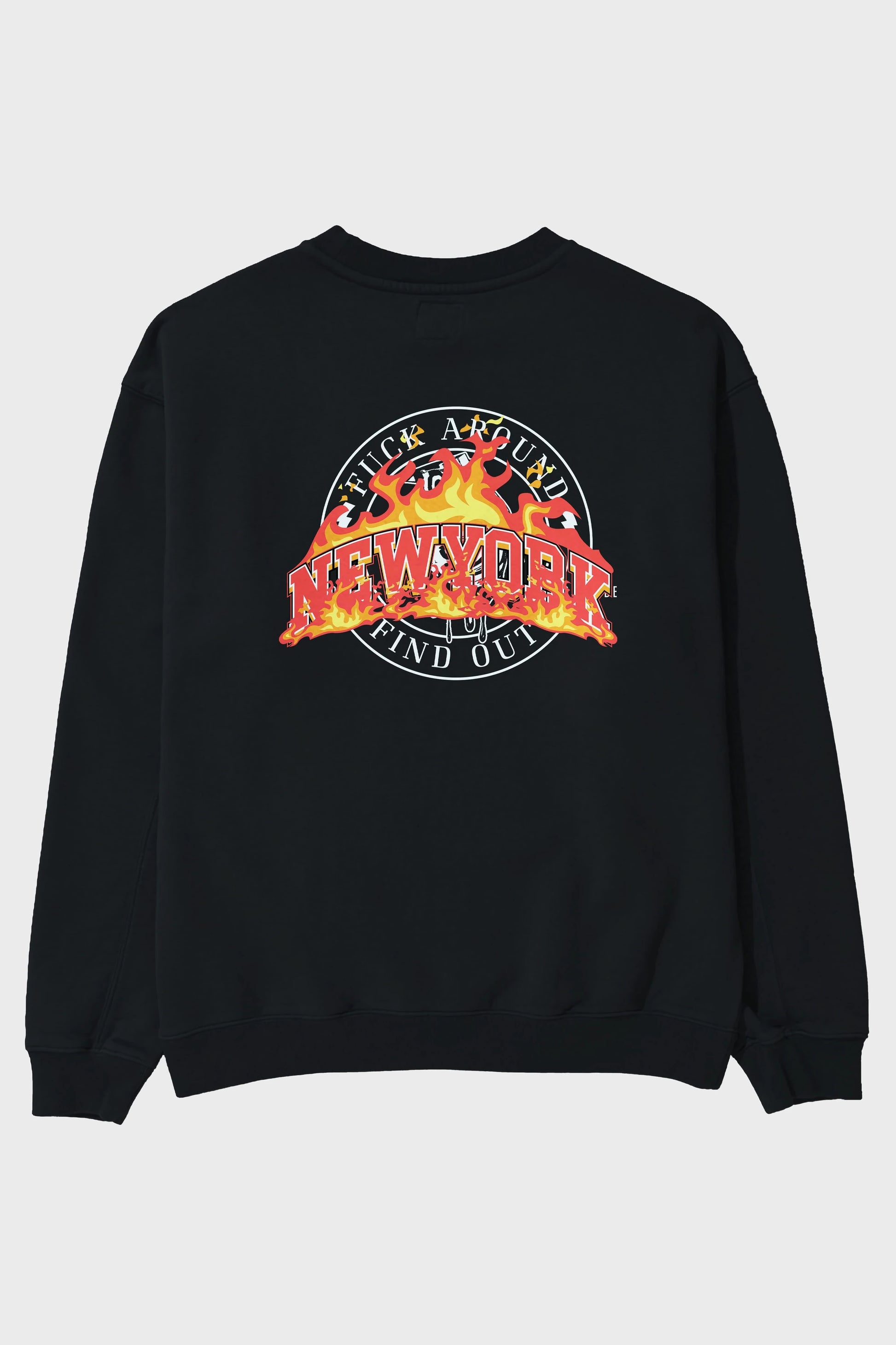 Newyork Style Arka Baskılı Oversize Sweatshirt Erkek Kadın Unisex