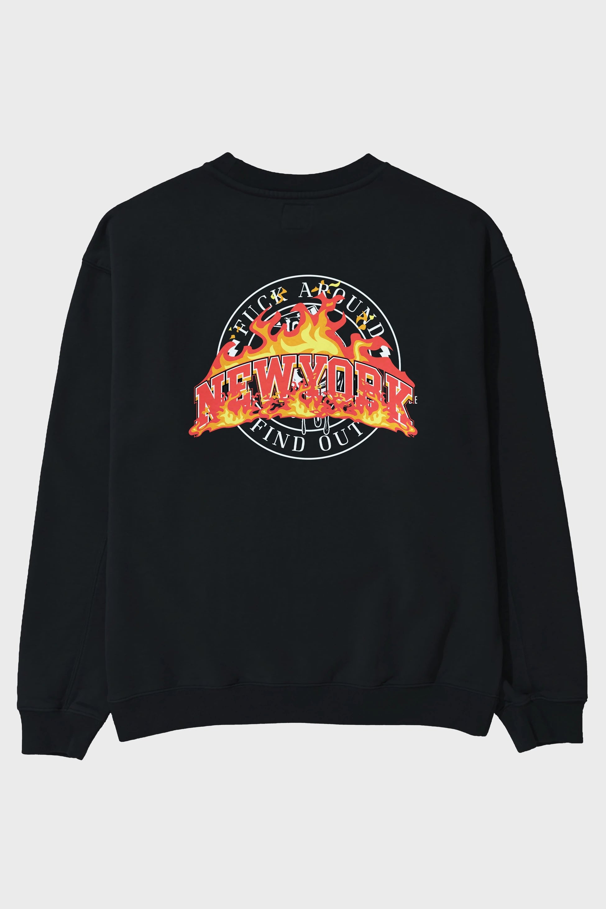 Newyork Style Arka Baskılı Oversize Sweatshirt Erkek Kadın Unisex
