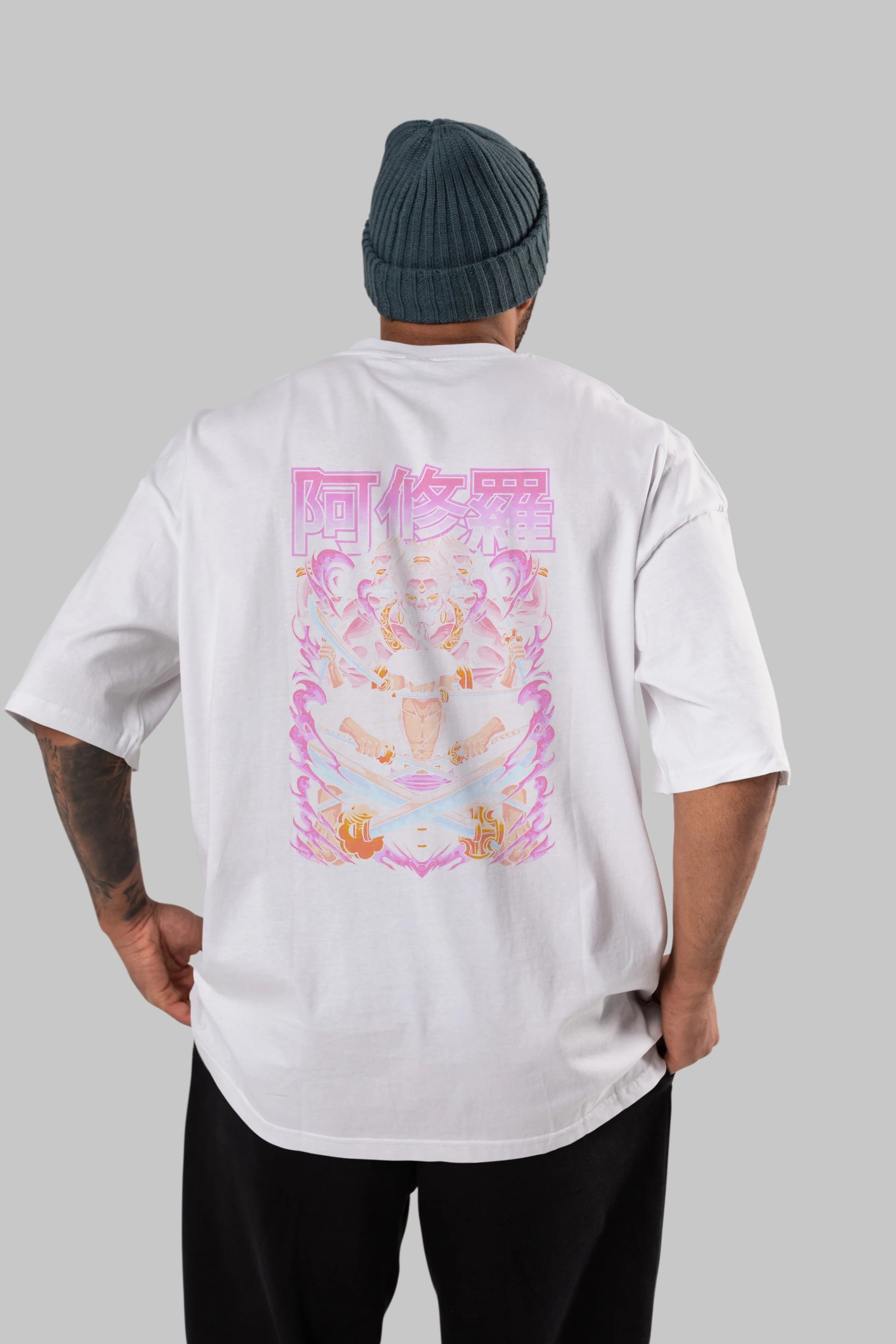 Roronoa Zoro 1 Anime Arka Baskılı Oversize t-shirt Erkek Kadın Unisex