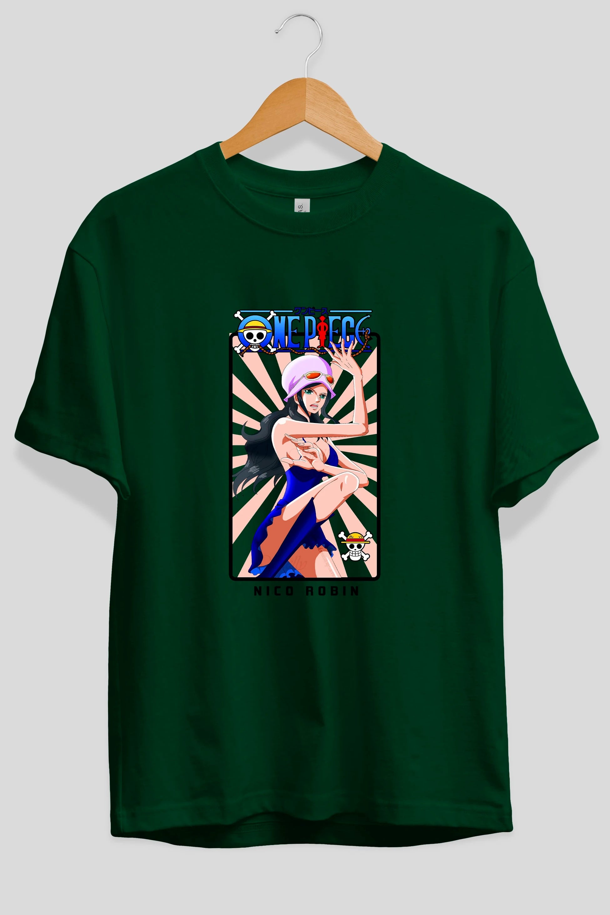 Nico Robin Anime Ön Baskılı Oversize t-shirt Erkek Kadın Unisex