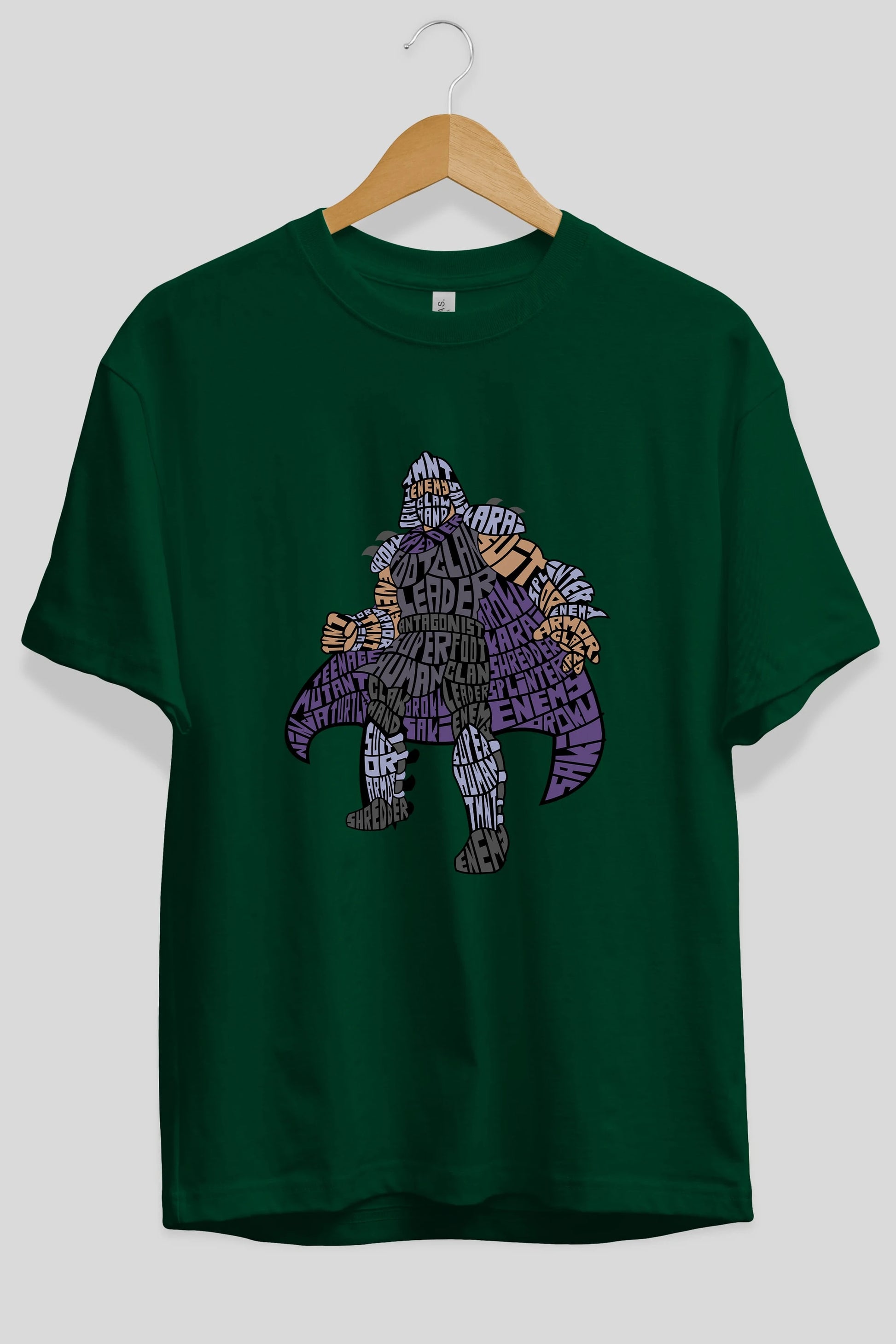 Foot Clan Leader Ön Baskılı Oversize t-shirt %100 pamuk Erkek Kadın Unisex