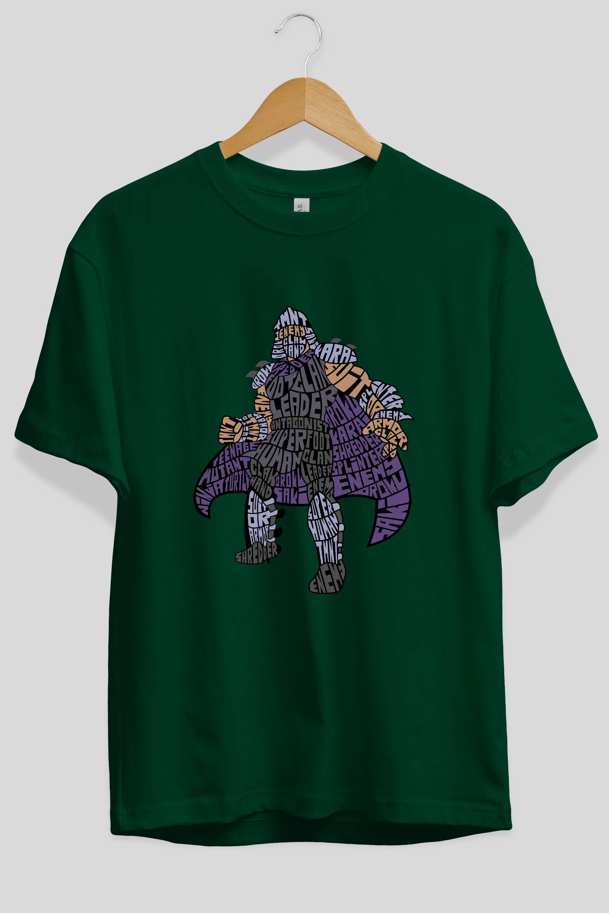 Foot Clan Leader Ön Baskılı Oversize t-shirt %100 pamuk Erkek Kadın Unisex