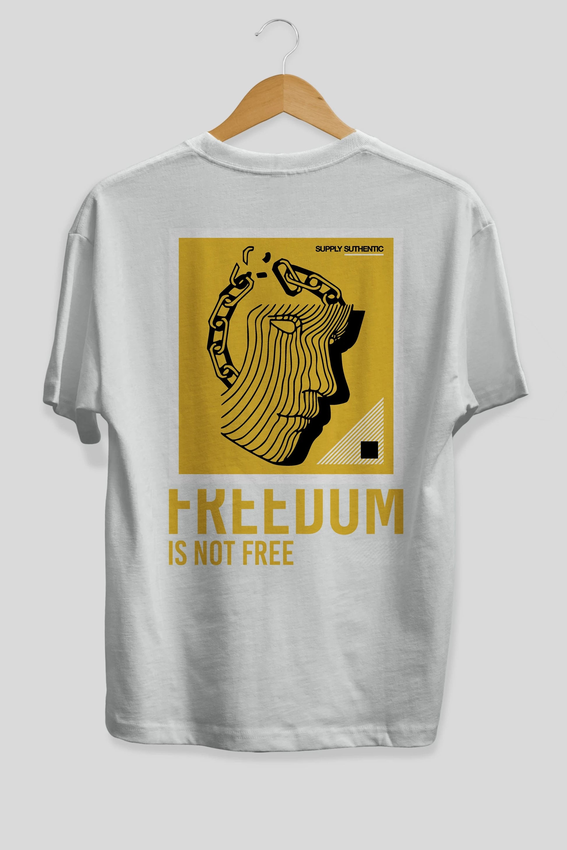 Freedom is Not Free Arka Baskılı Oversize t-shirt Erkek Kadın Unisex