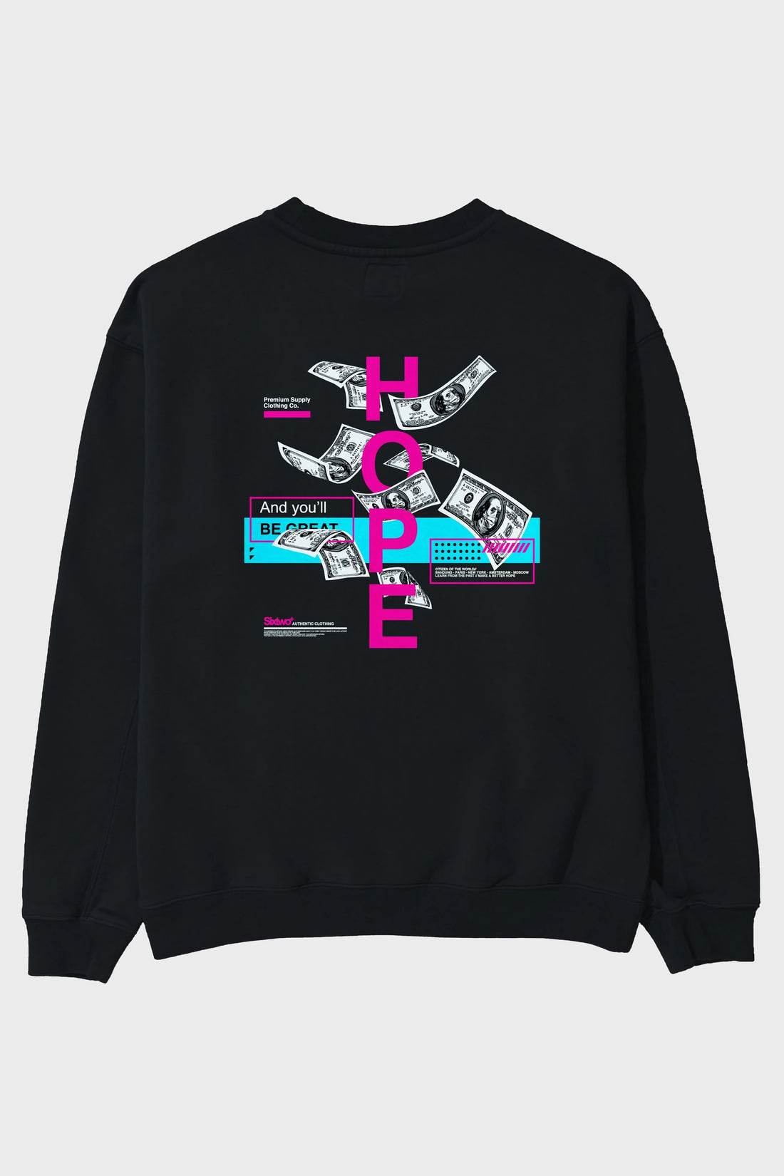 Hope Arka Baskılı Oversize Sweatshirt Erkek Kadın Unisex