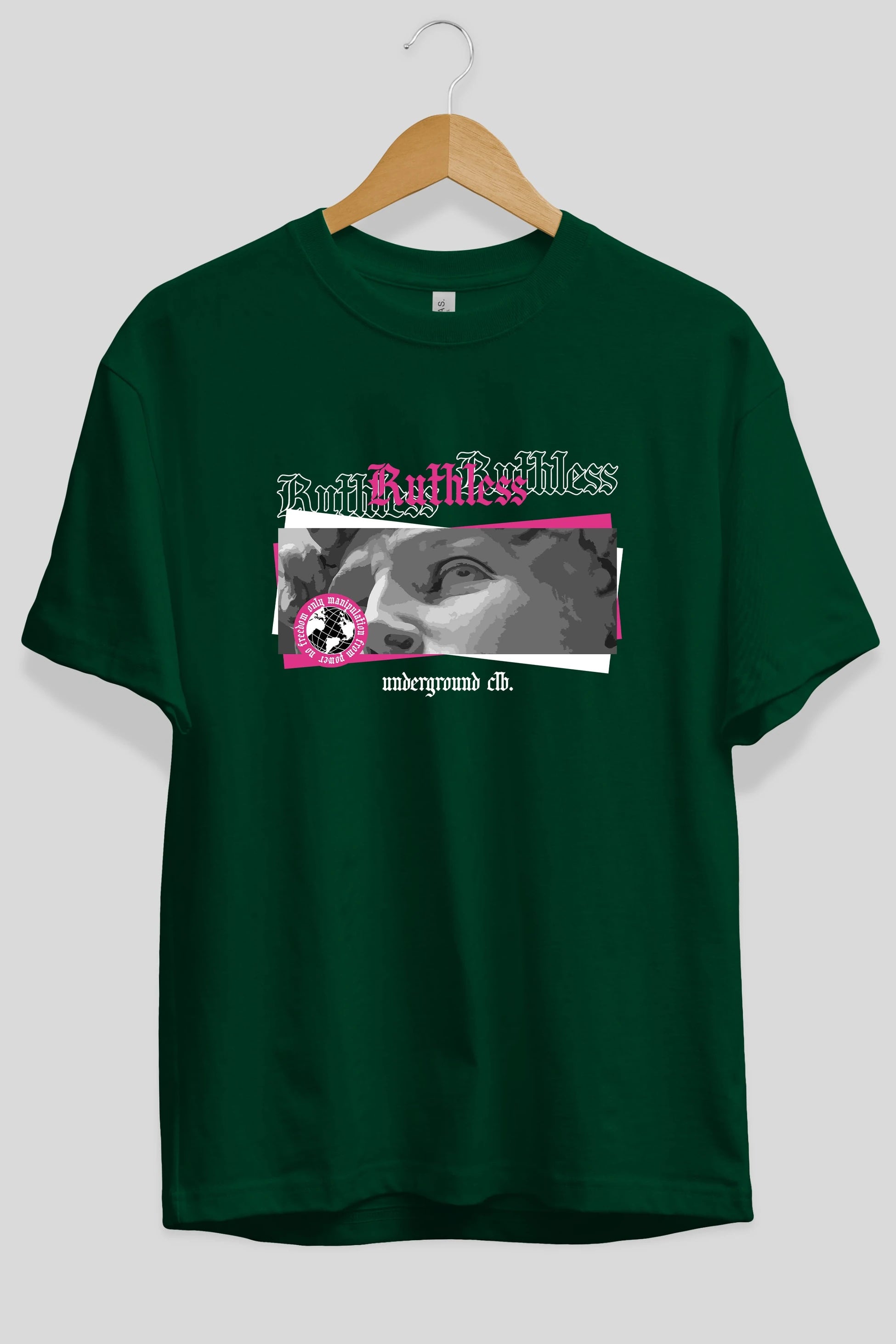 Ruthless Ön Baskılı Oversize t-shirt Erkek Kadın Unisex